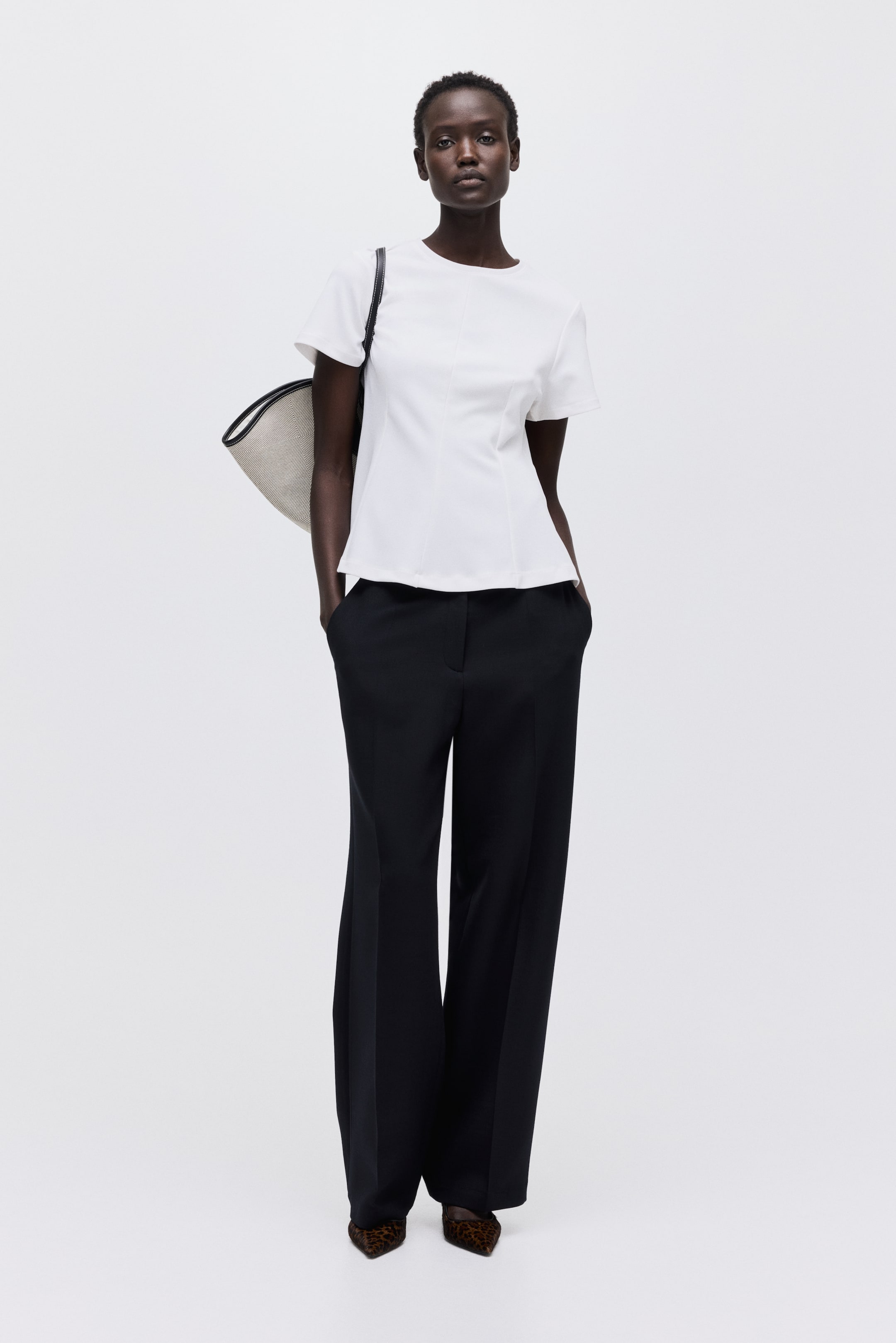 Größeres Bild ansehen: Hose aus Wollmix - Schwarz - Ladies | H&M DE 1