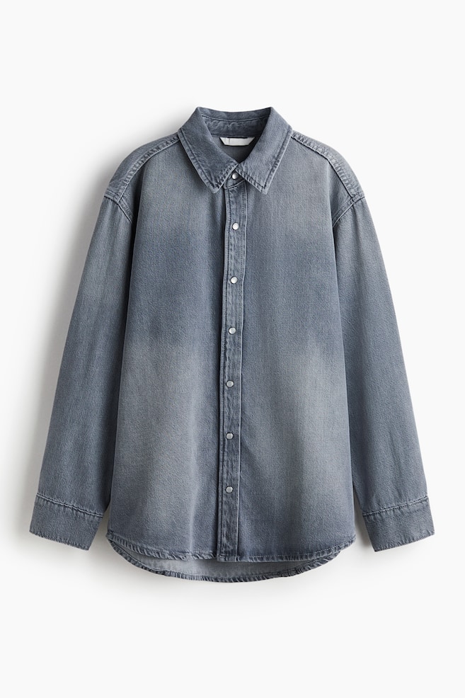 Feather Soft Denim shirt - Denim grey - 1