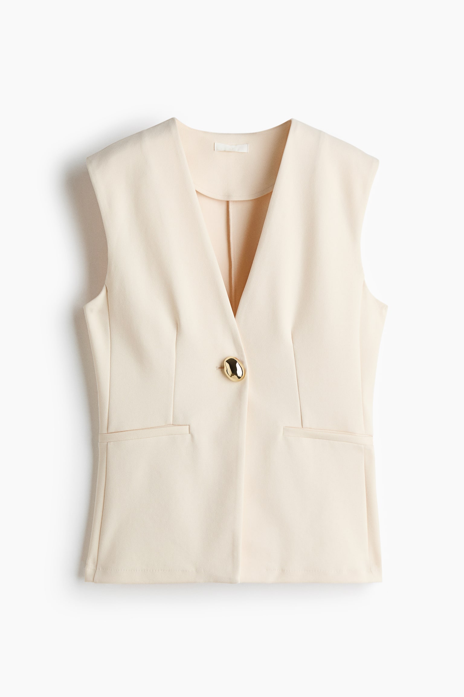Ponte Vest - Cream/Black