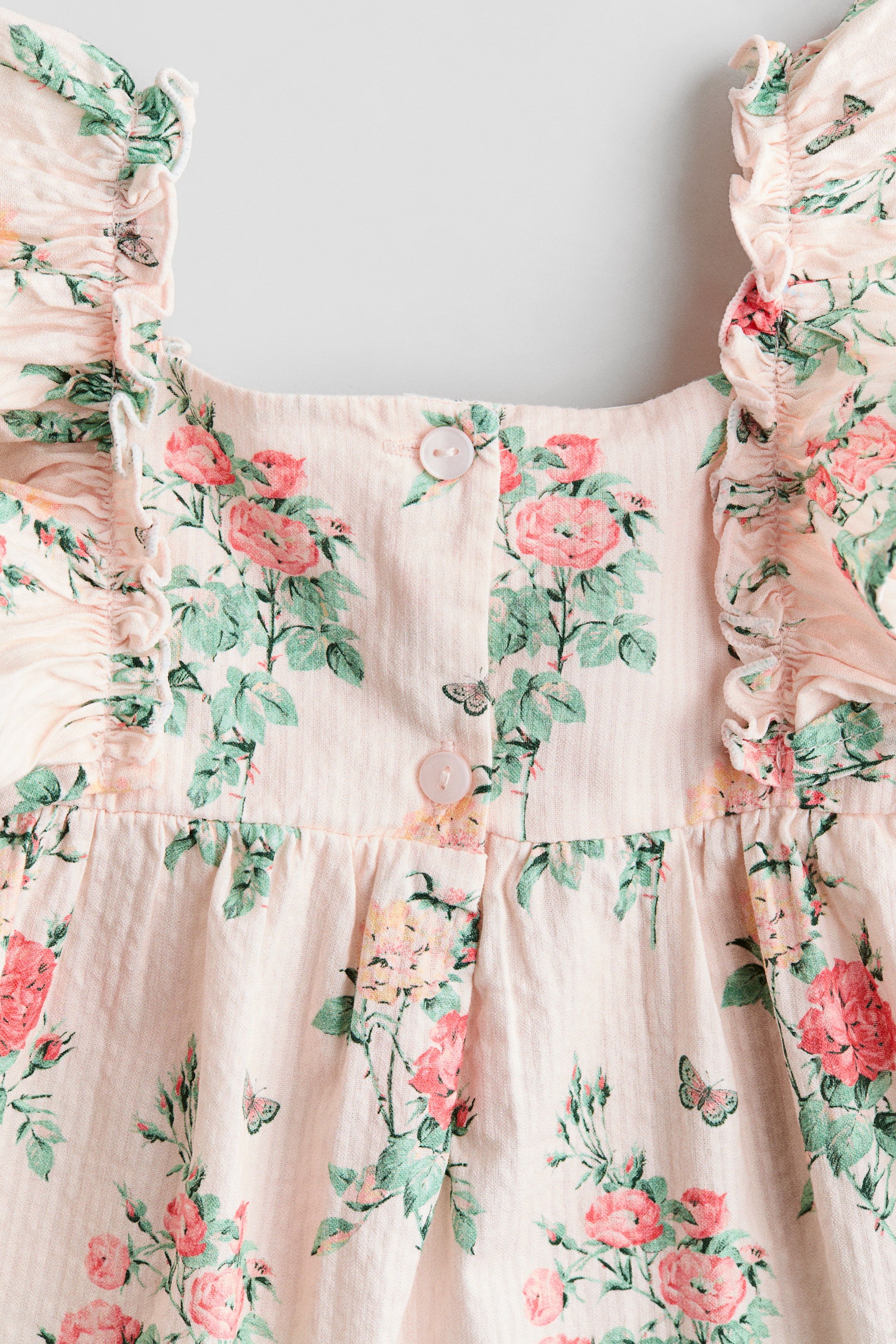 Empire-line cotton dress