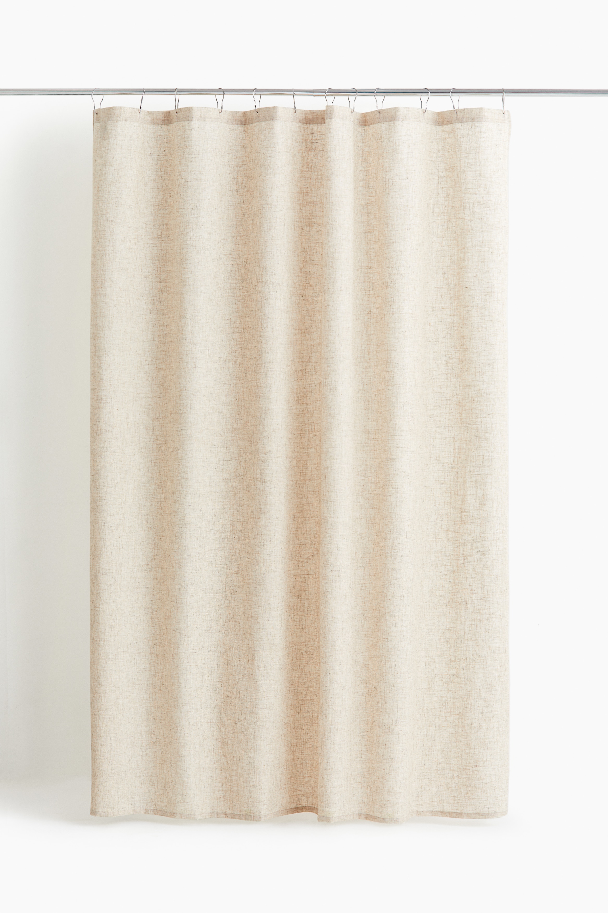 Linen-blend shower curtain