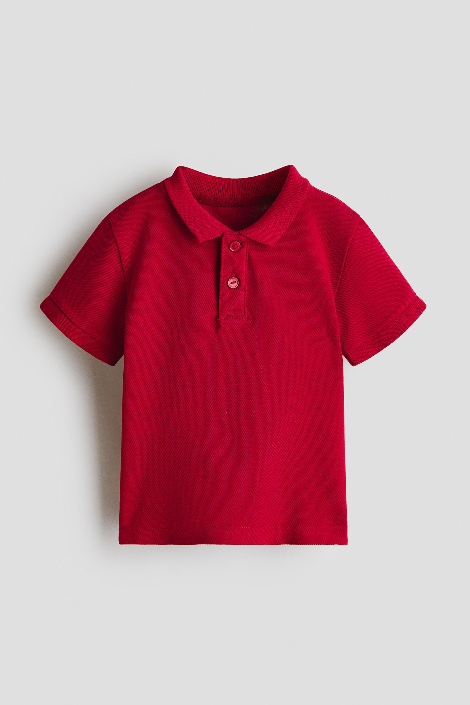 Áo polo cotton cá sấu - Màu đỏ