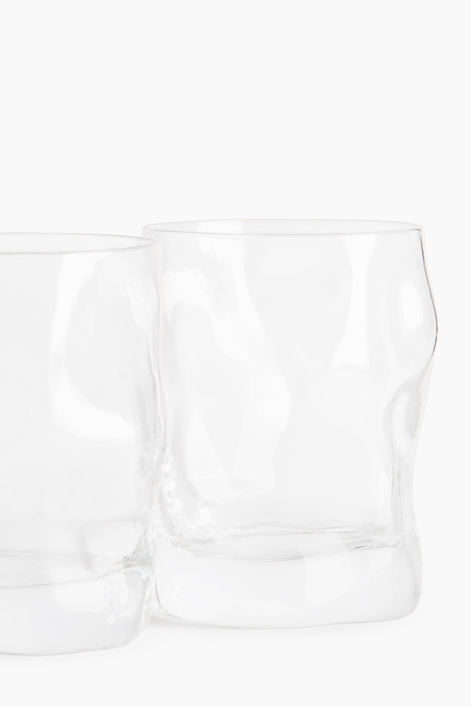 2-pack low irregular tumbler glasses - 4