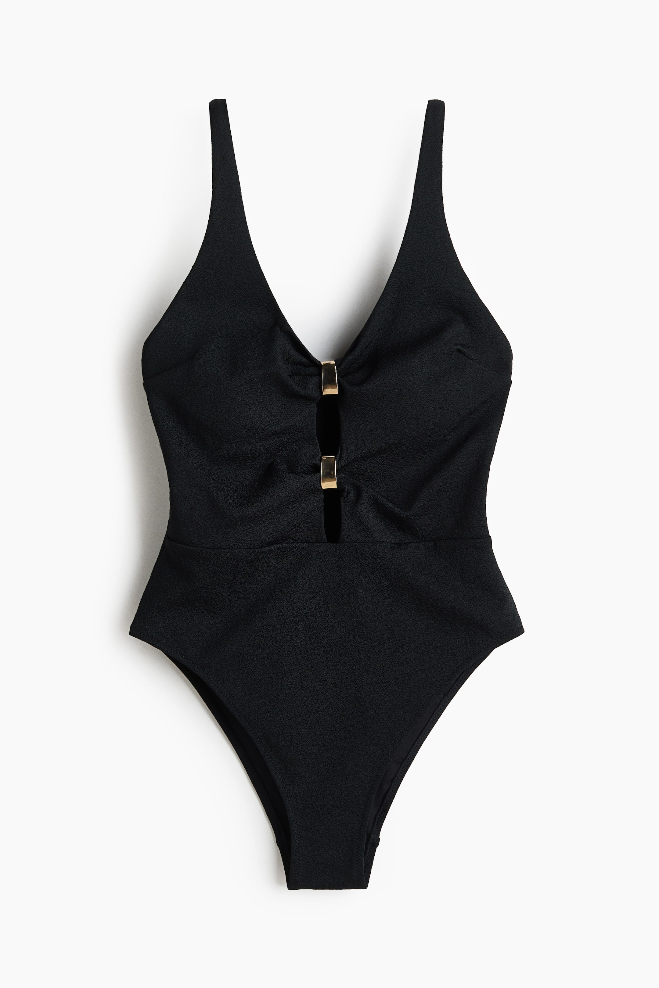 Padded-Cup High-Leg Swimsuit