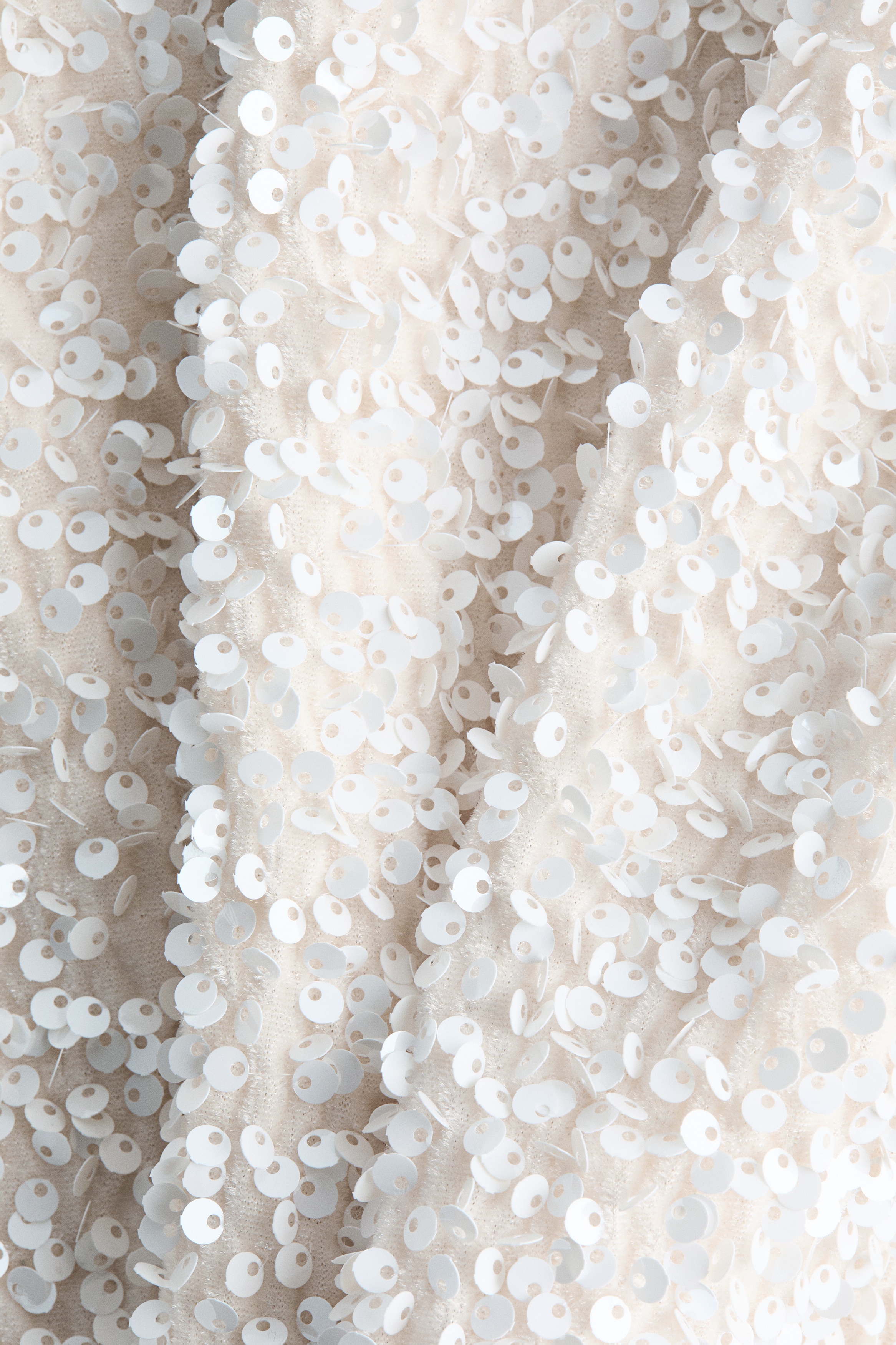 Women's White Sequined Mini Dress | H&M US