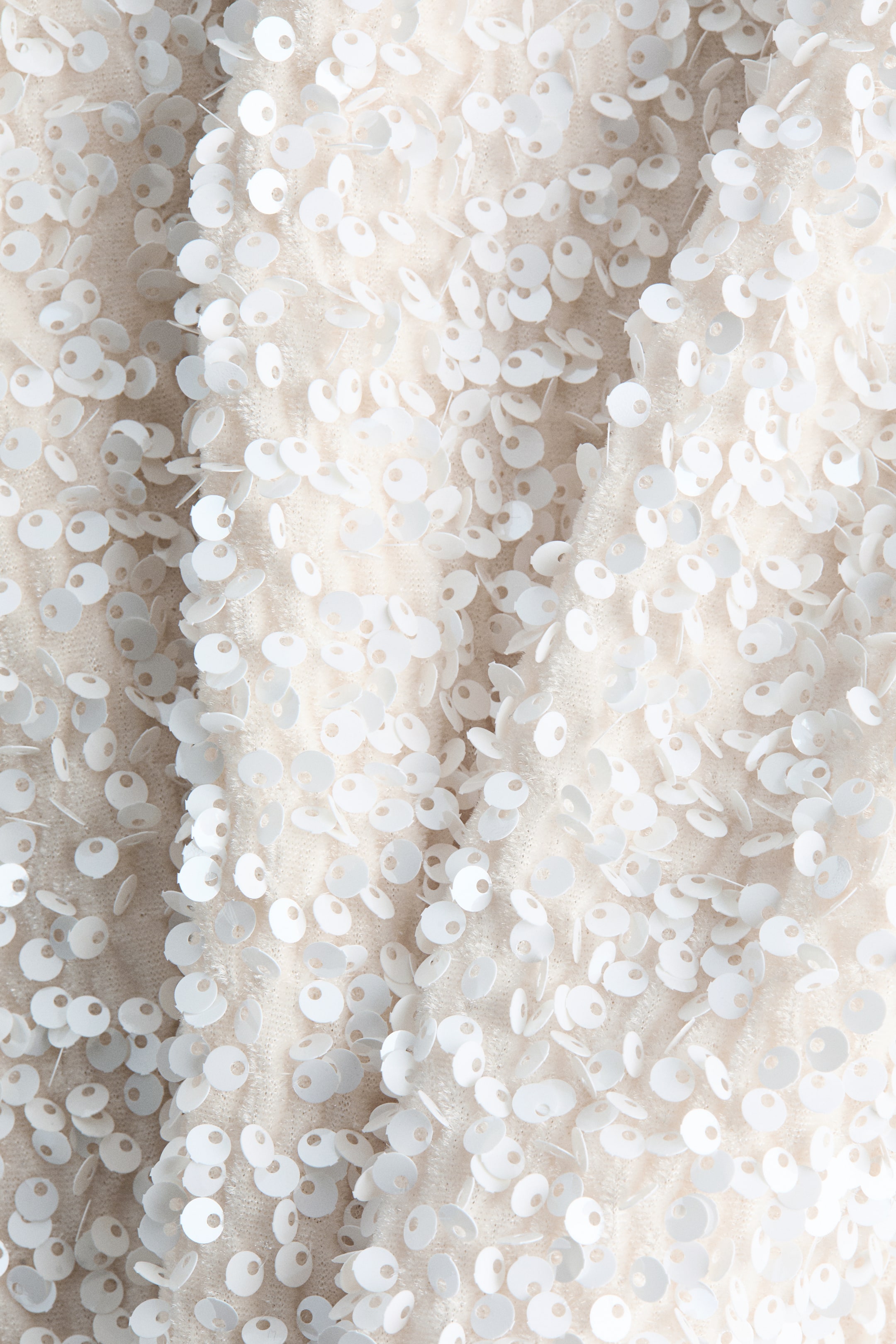 Προβολή μεγαλύτερης εικόνας: Μίνι φόρεμα με πούλιες - Λευκό - Ladies | H&M GR 6