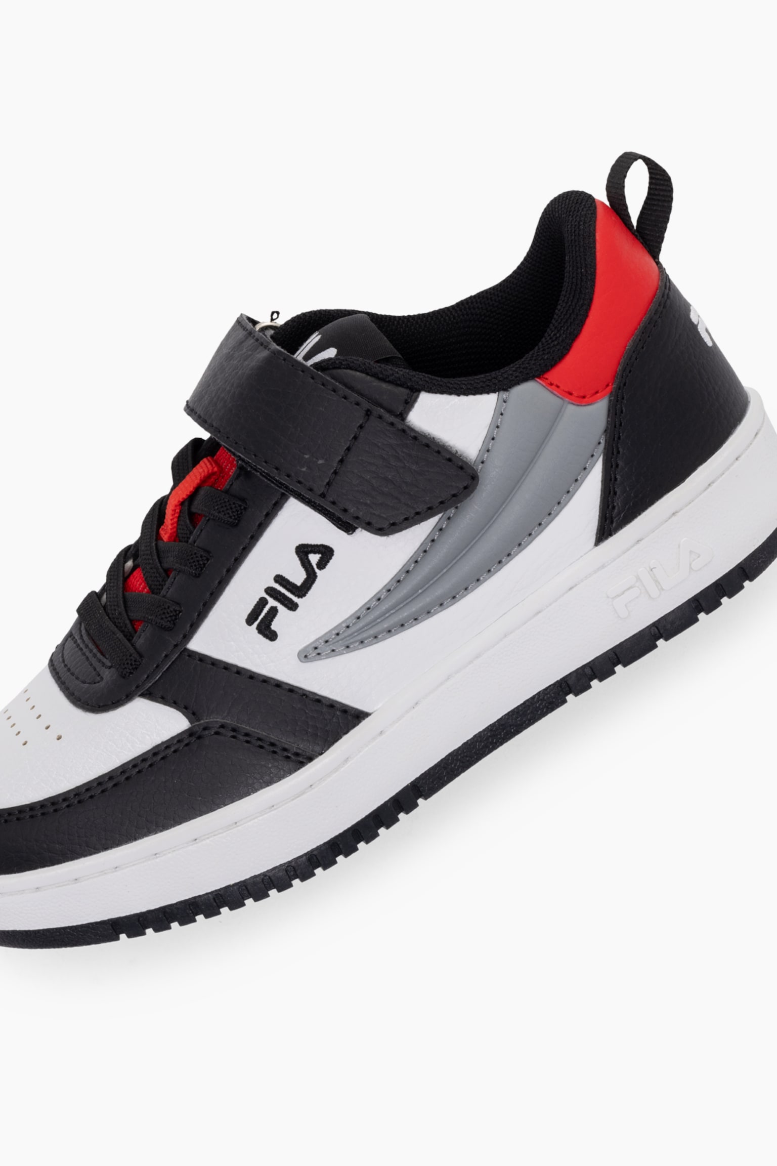 Fila Rega Nf Velcro Kids Basketball  Low - White-black-fila Red/White-black/White-moonlite Mauve - 2