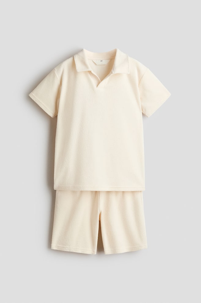 2-Piece Terry Set - Light beige - 1