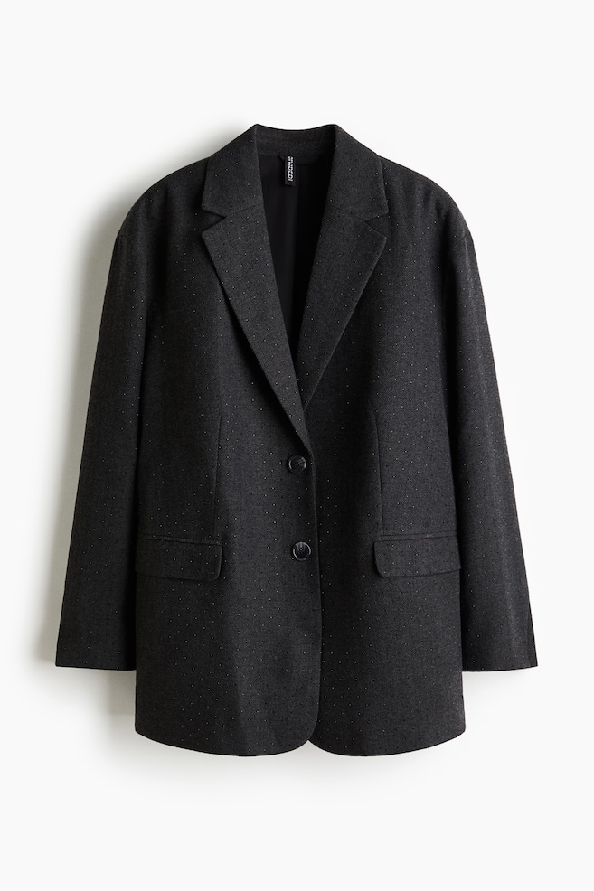 Embellished Blazer - Dark gray - 1
