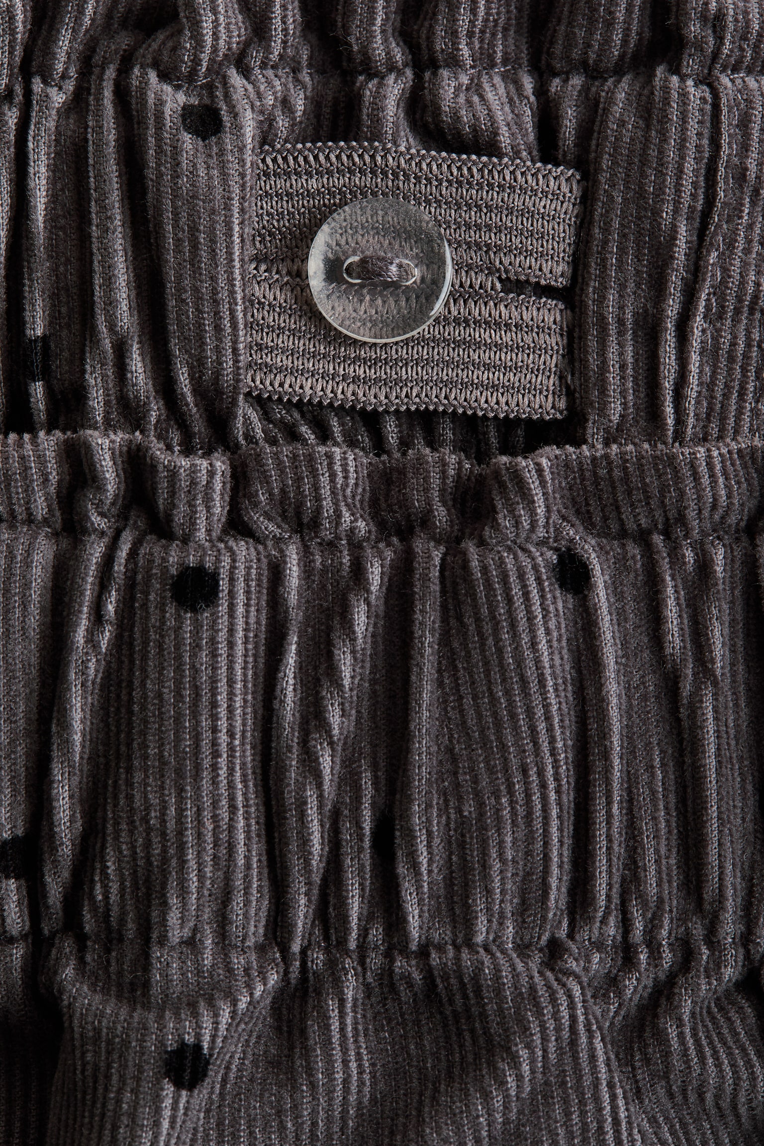 Детские брюки H&M Patterned Corduroy, цвет: Тёмный серый — фото 3