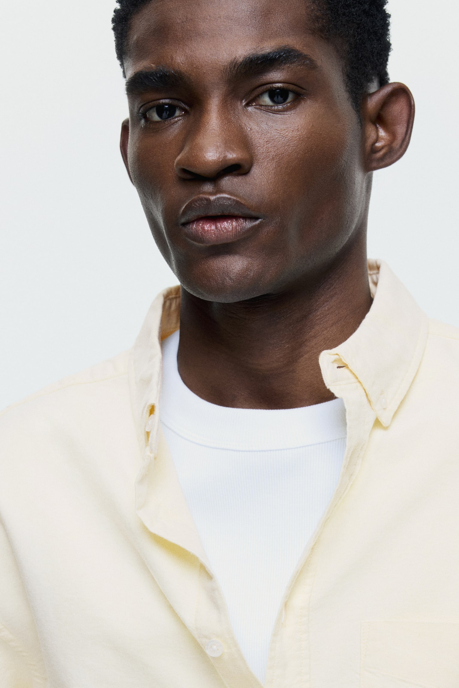 Oxfordskjorte Regular Fit - Lysegul/Lyseblå/Sort/Grøn/Stribet/Hvid/Lyseblå/Stribet - 7