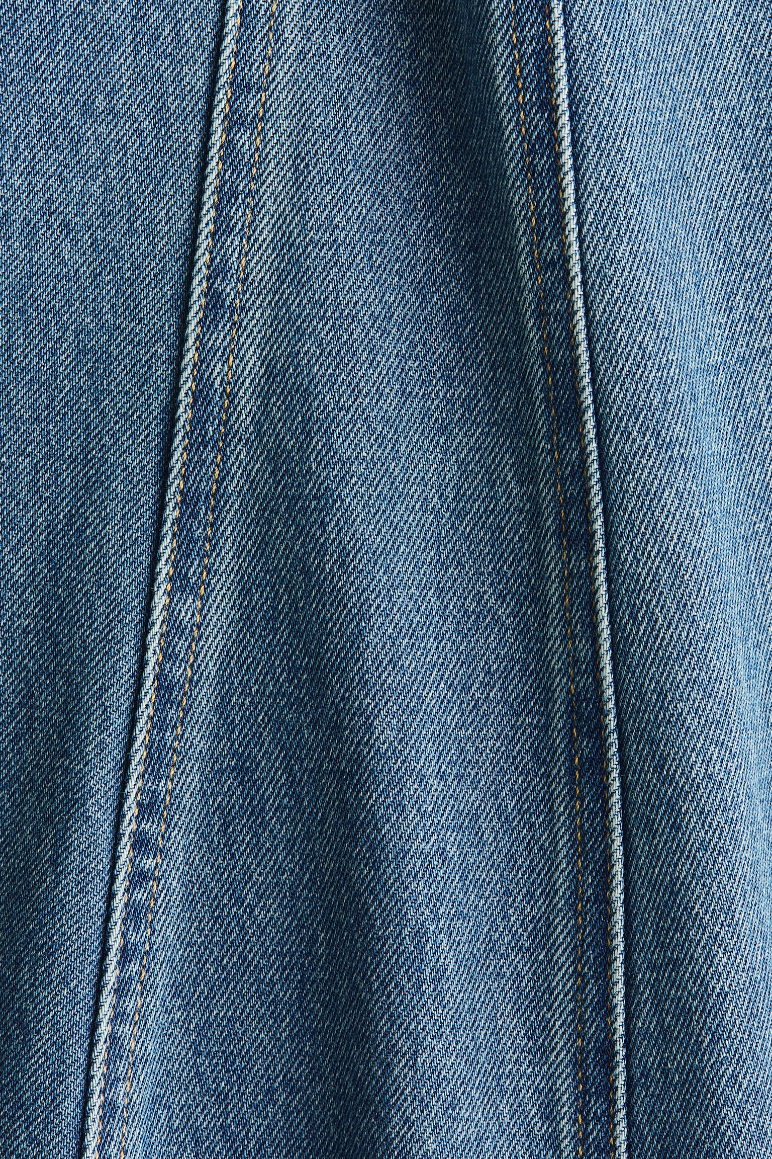 Женское платье H&M Flared-Skirt Denim Dress, цвет: Джинсовый синий — фото 6