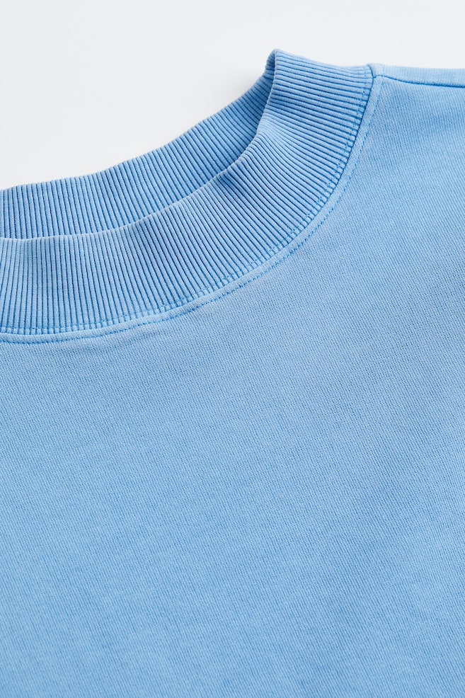 Cropped Sweatshirt - Blau - 2