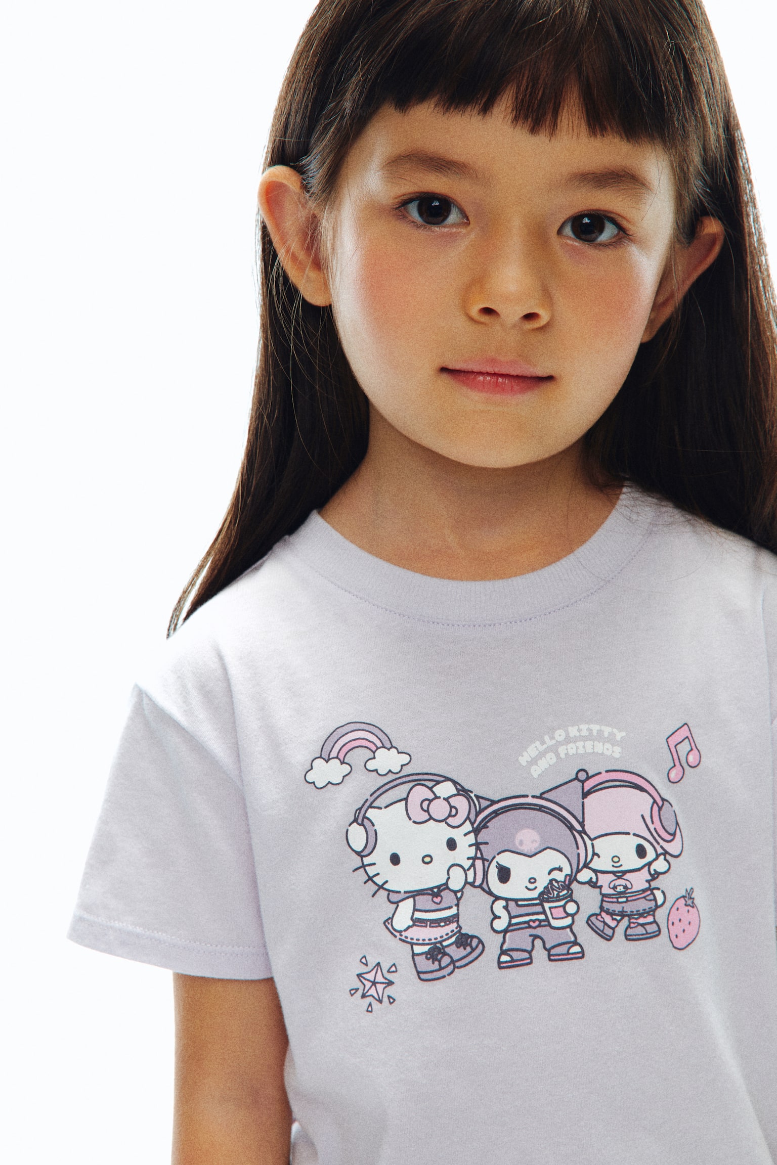 Printed cotton T-shirt - Light purple/Hello Kitty/Light pink/Hello Kitty/Light blue/Cinnamoroll/White/Hello Kitty - 4