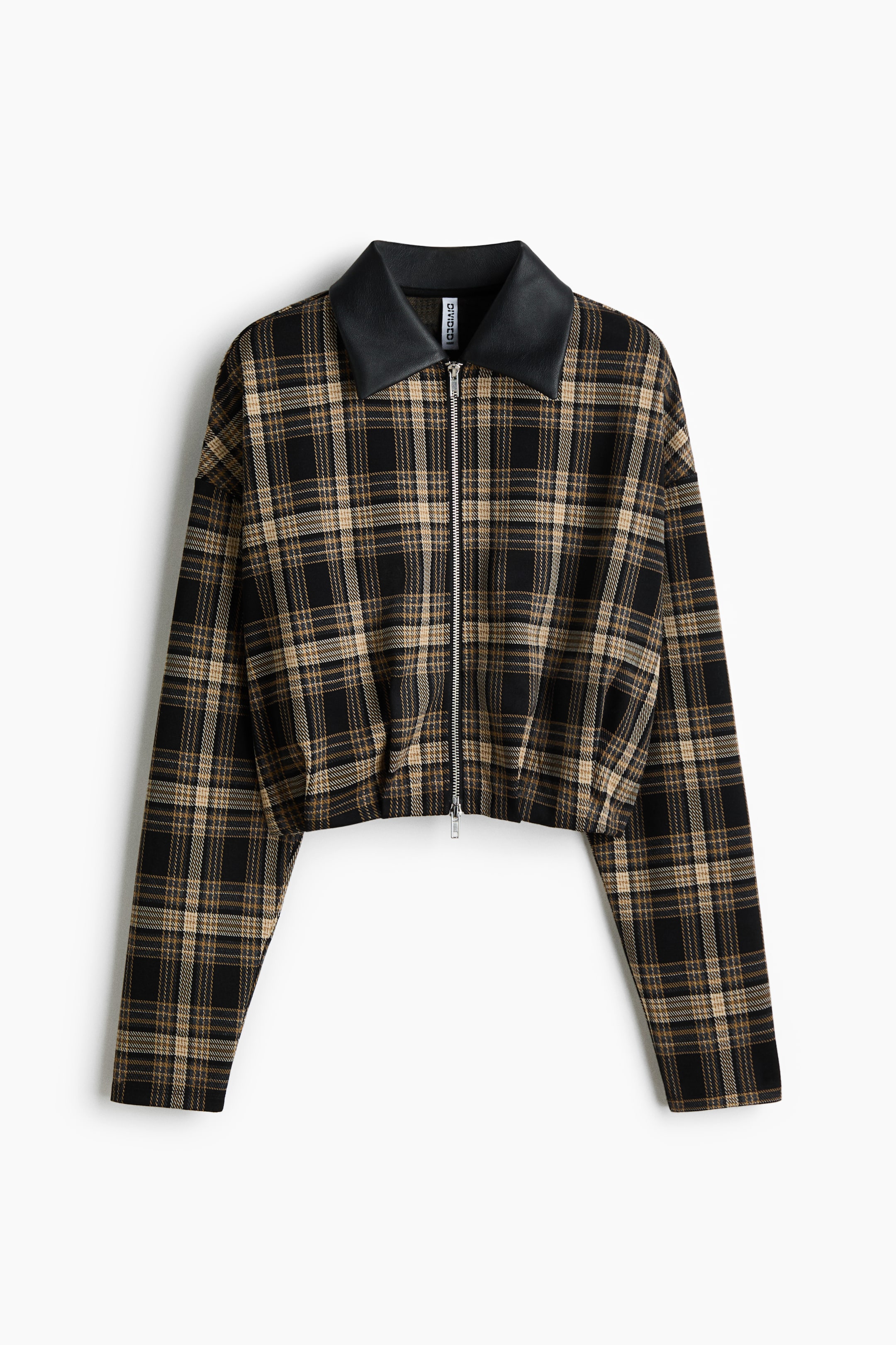 View larger image: Collared jacket - Beige/Checked - Ladies | H&M IN 6