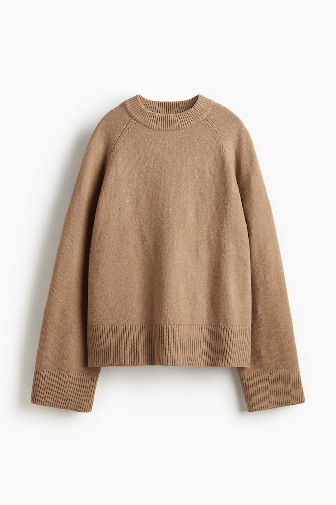 Pullover Loose Fit - Beige scuro/Grigio/Beige chiaro - 1