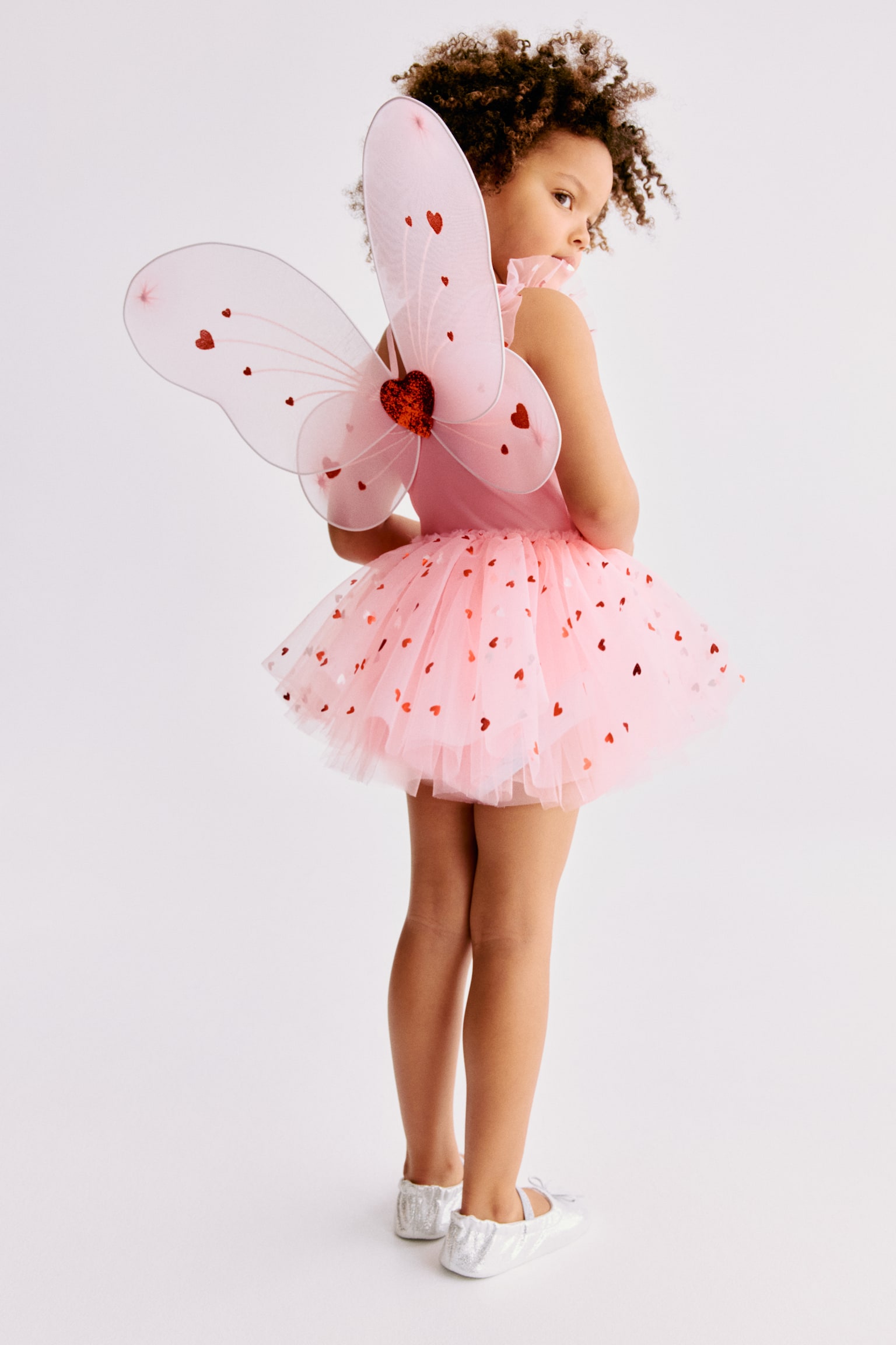 2-piece fancy dress wings set - Pink/Light beige/Gold-coloured - 1