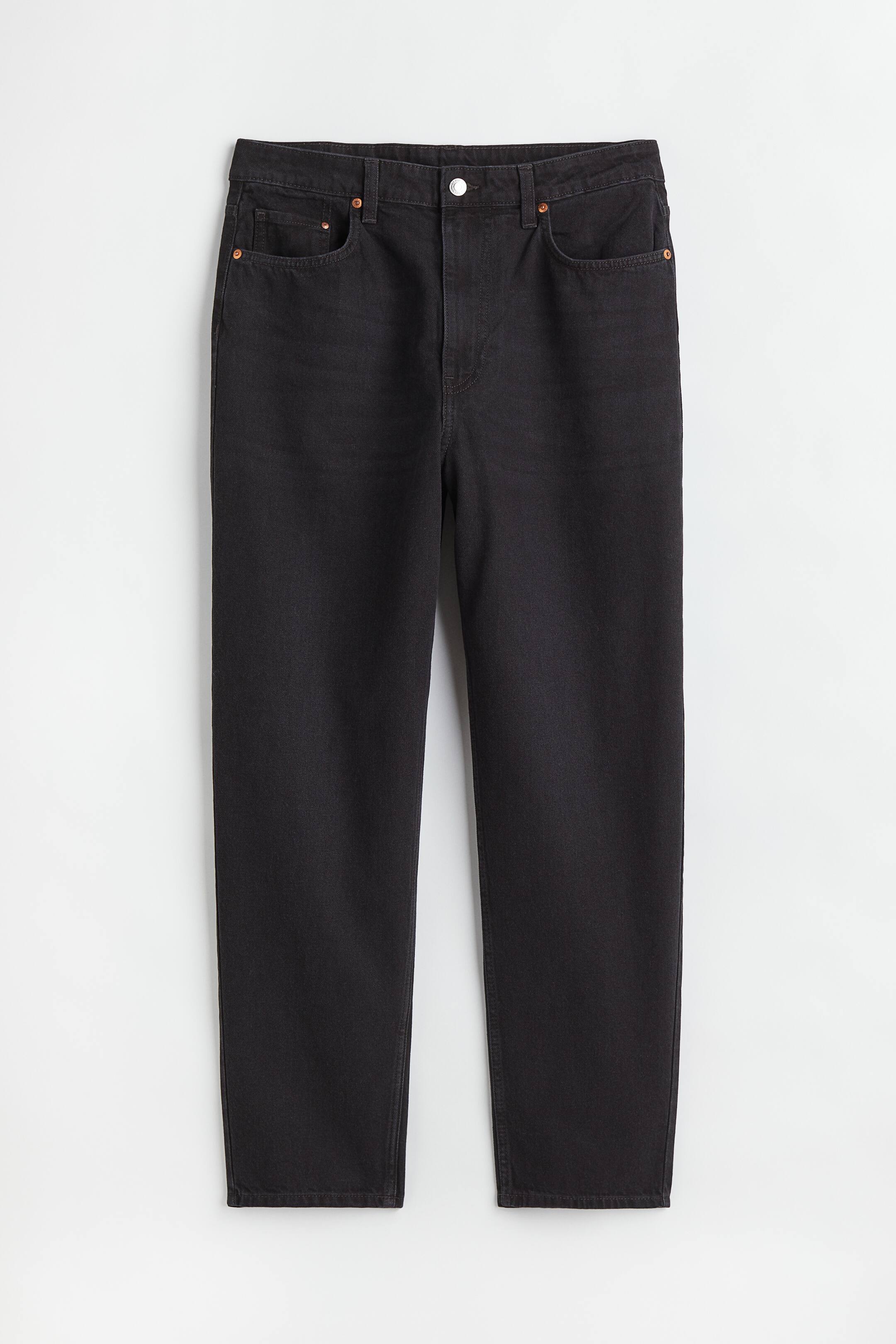 View larger image: H&M+ Mom Loose-fit Ultra High Jeans - Black - Ladies | H&M 1