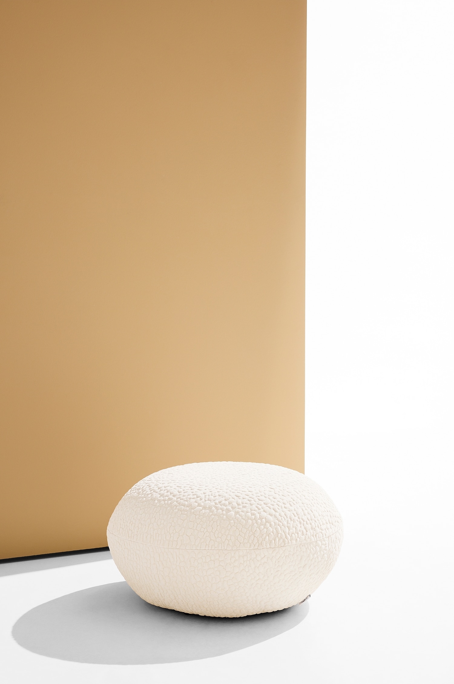 Bloom Puf I Plys - Cremefarvet/Naturhvid/Chokoladebrun/Brunt/Grøn