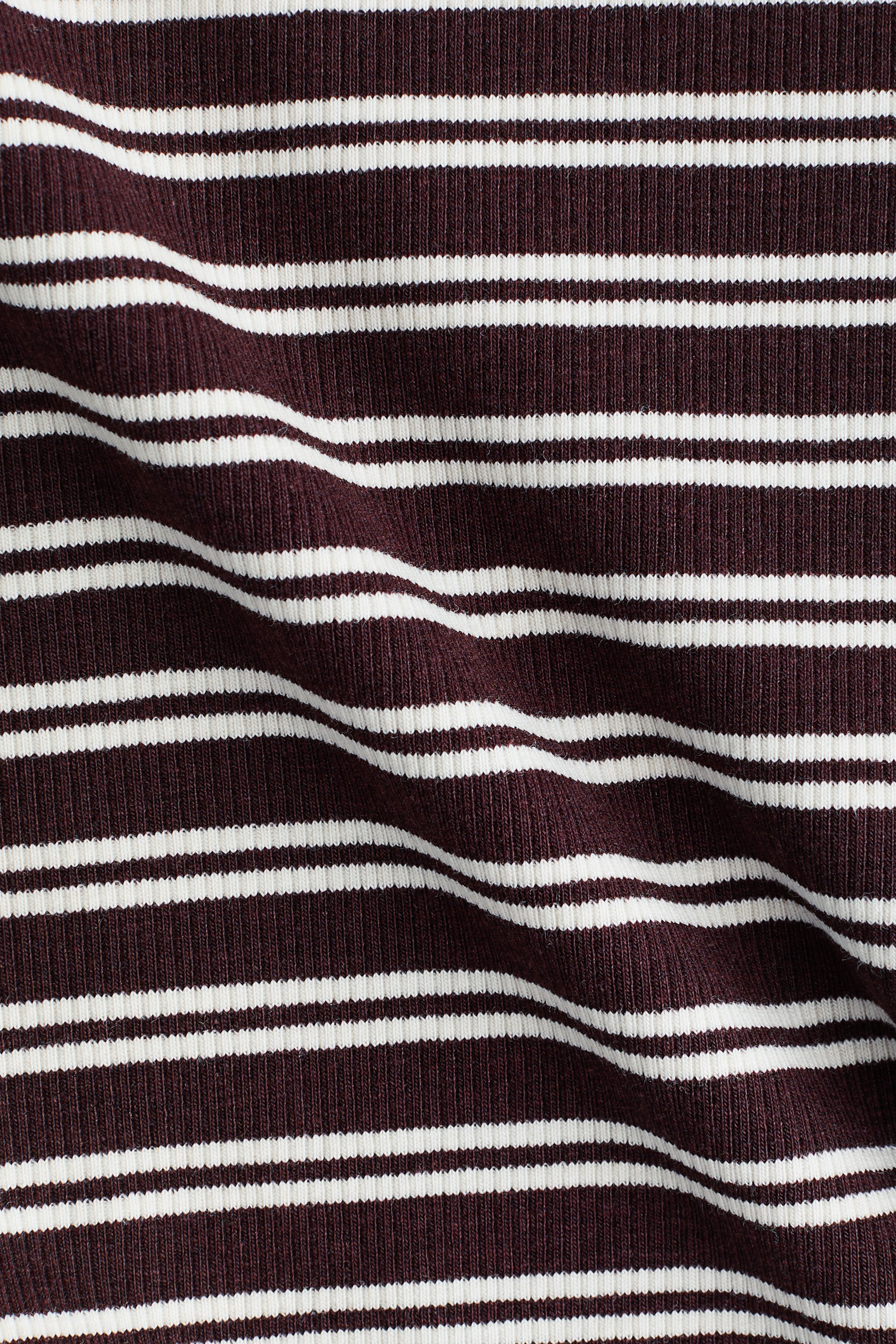 Long-Sleeved Ribbed Top