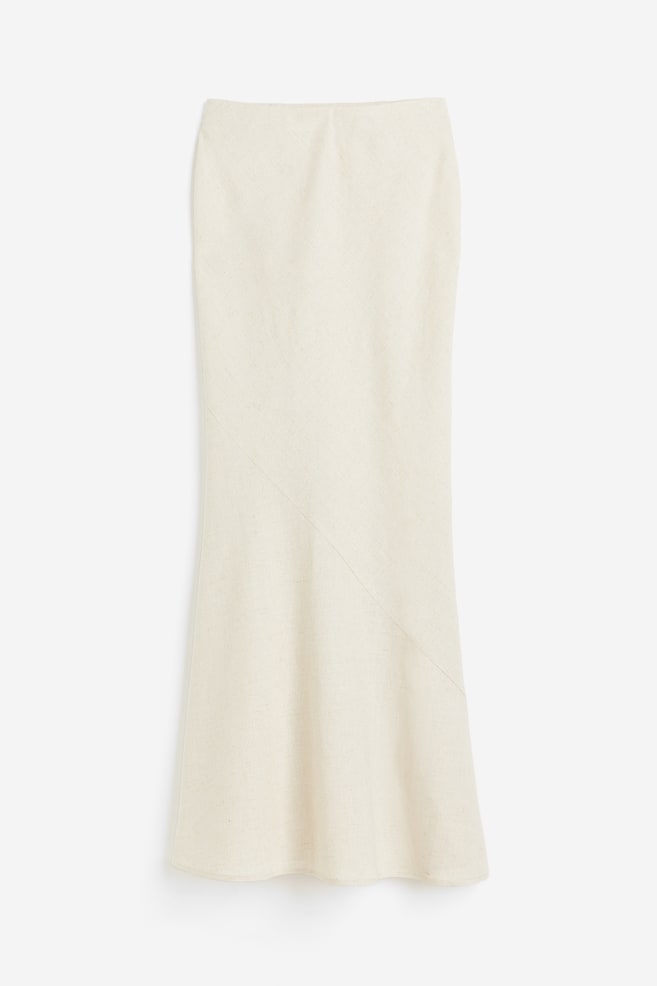 Flared long skirt - Light beige - 2