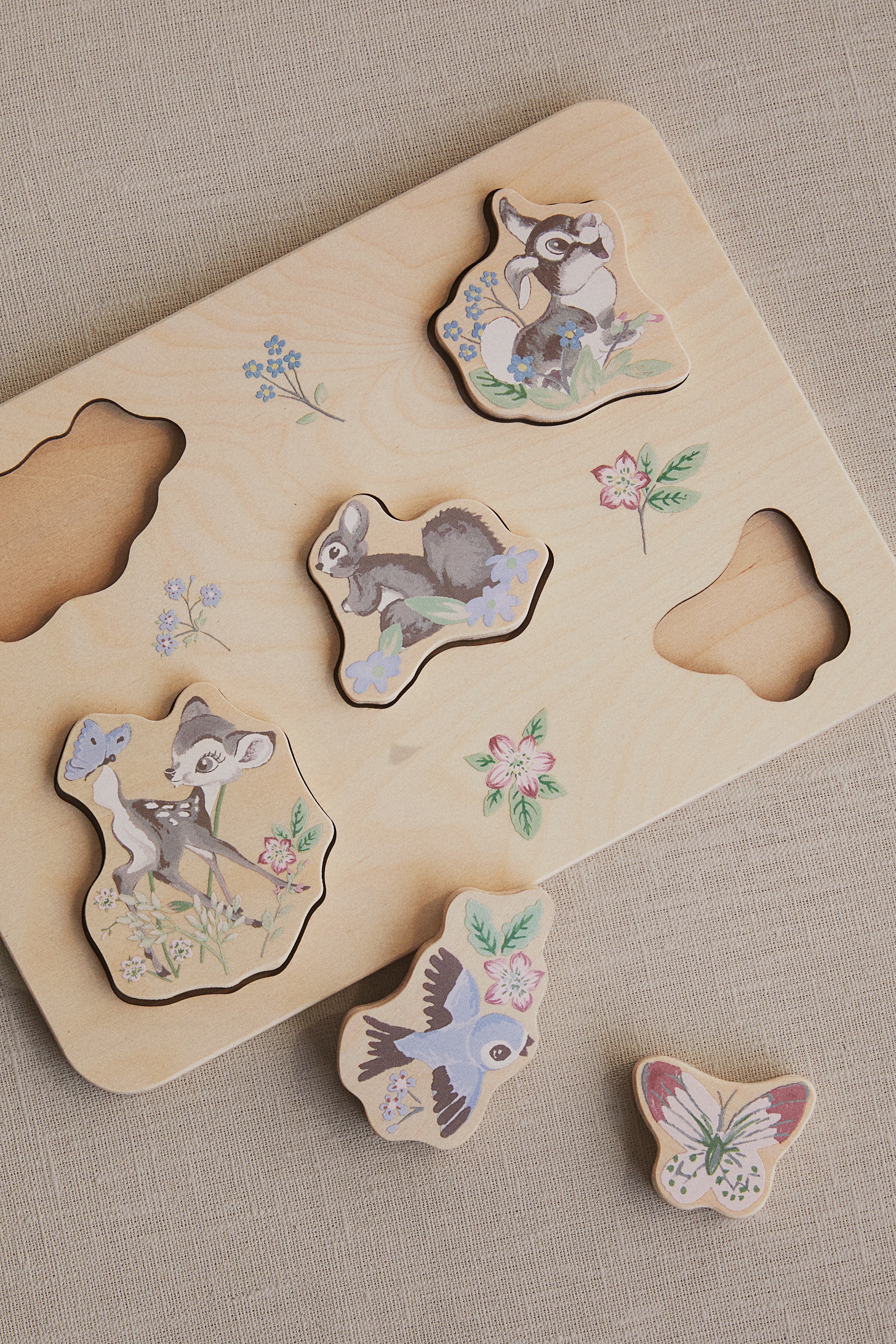 Wooden children's puzzle - Beige/Bambi - Home All | H\u0026M GB