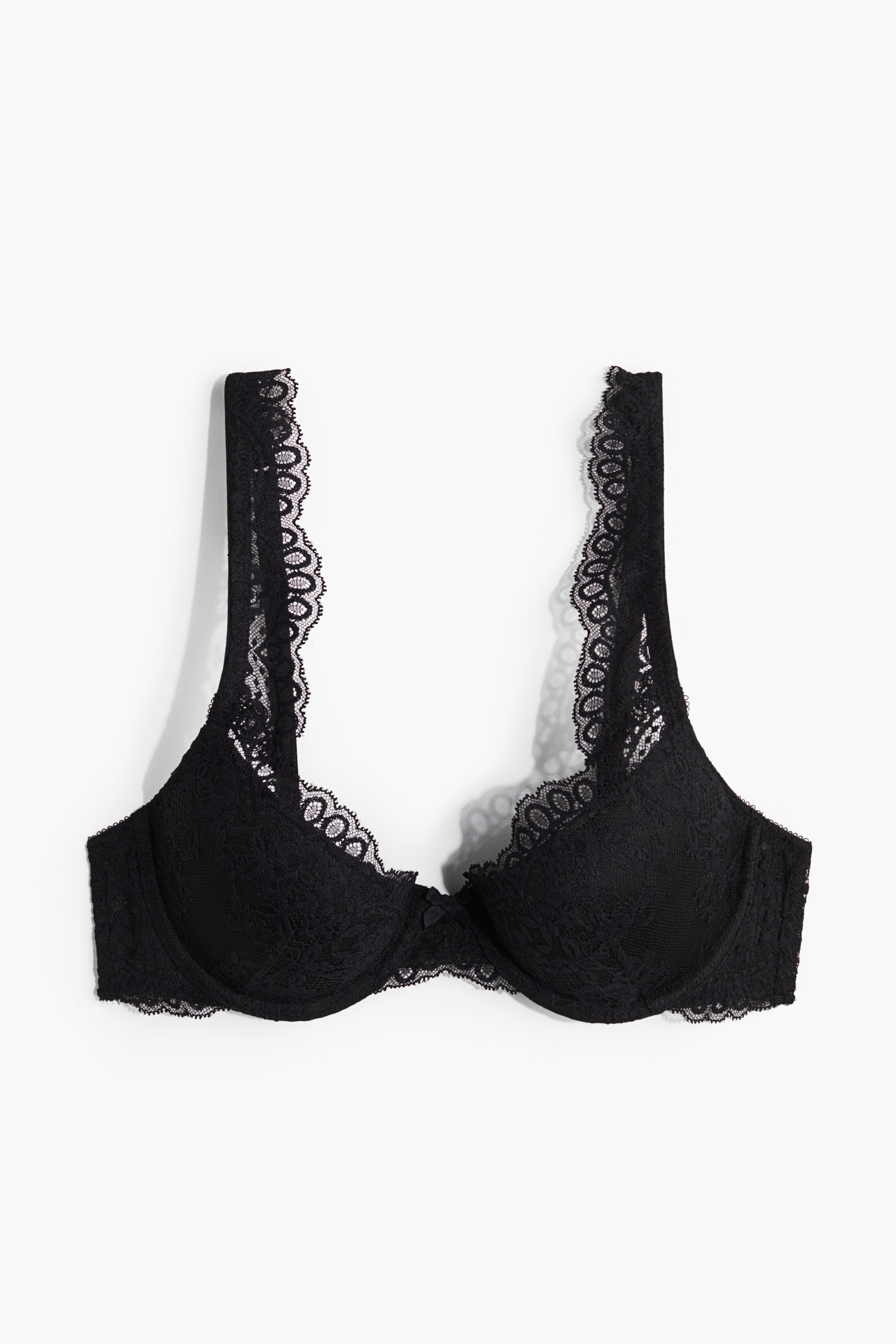 Lace Push Up Bra - Black/Brown/Black/Burgundy