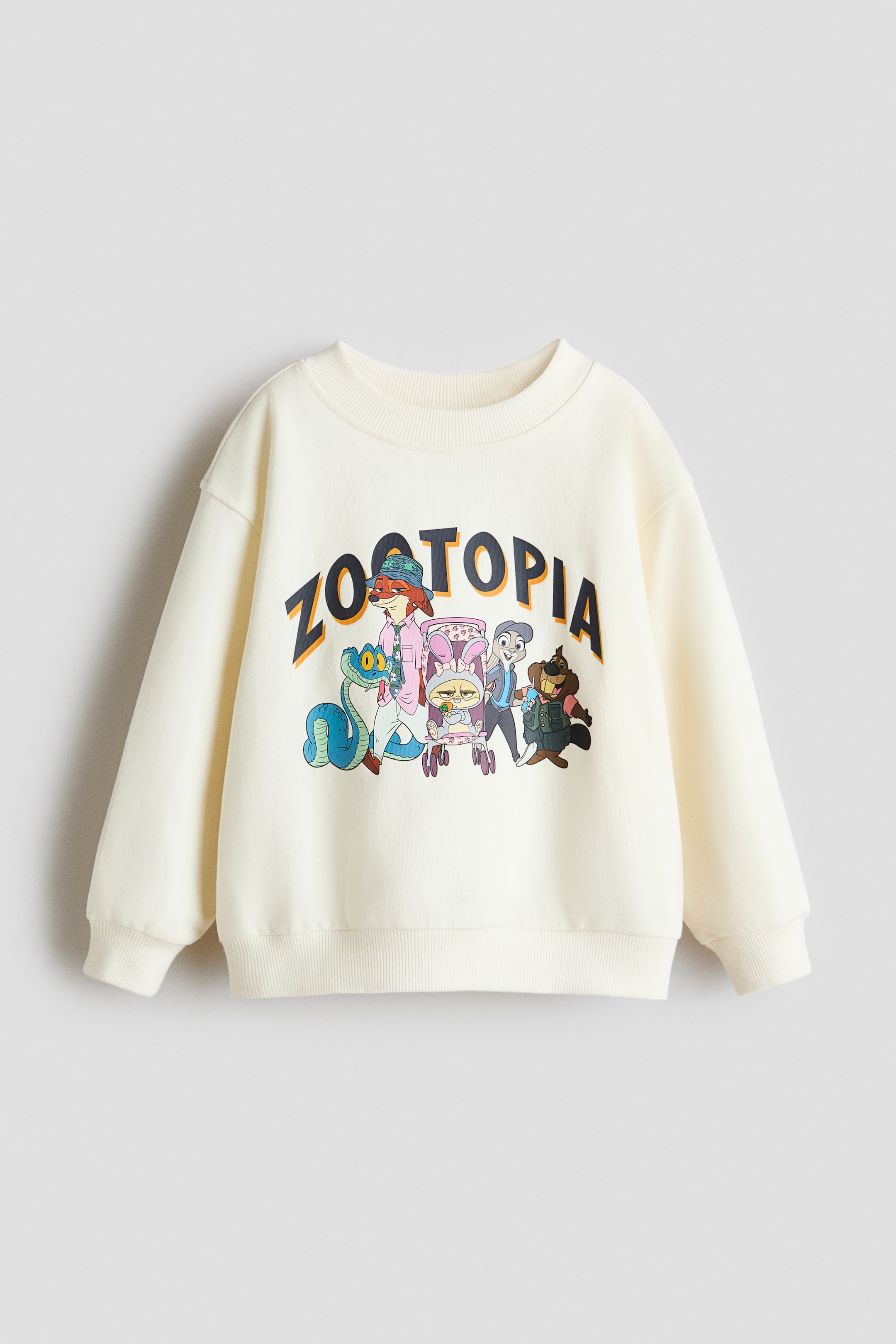 이미지 확대 보기: 프린트 스웨트셔츠 - 화이트/주토피아 | H&M KR 5