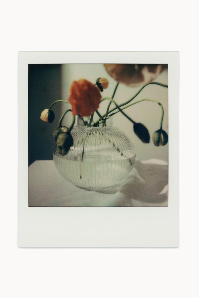 Vaso in vetro - Trasparente/Nero/Verde scuro - 4