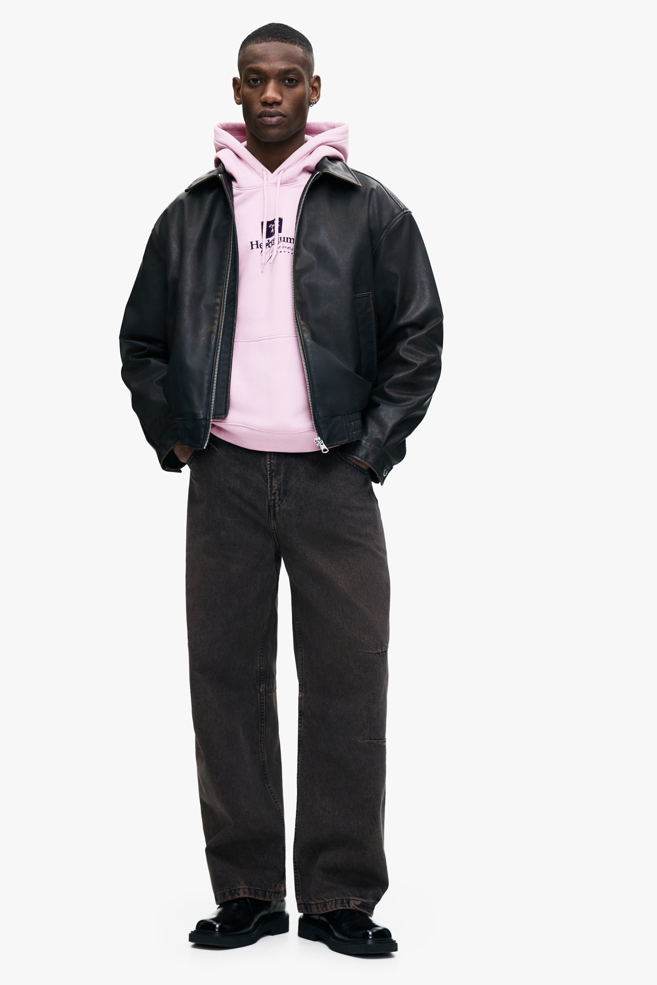 View larger image: Loose Fit Printed hoodie - Dusty pink/Herbarium Archives - Men | H&M IN 2