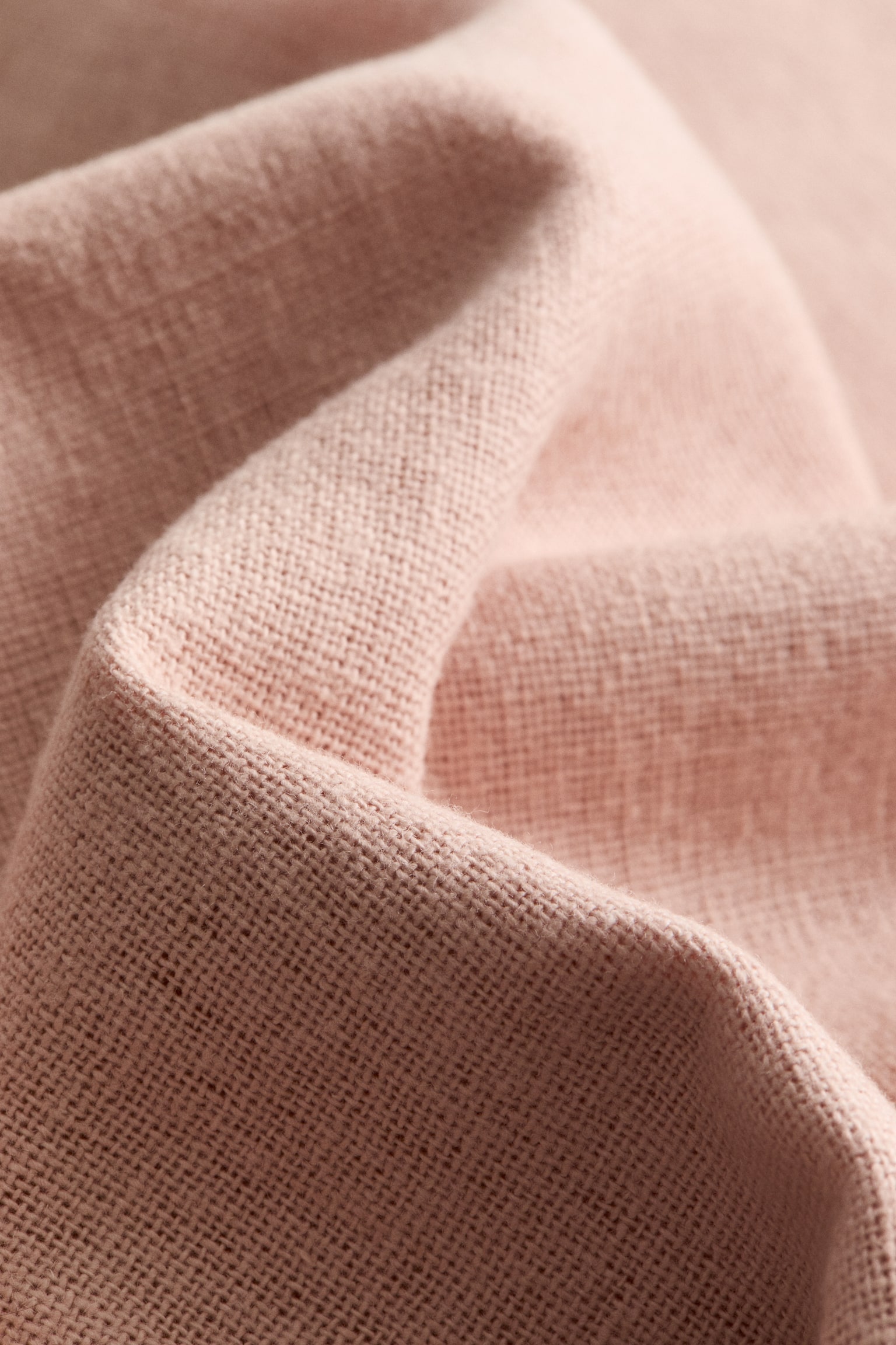 Linen-blend cushion cover - Light dusty pink/Beige/White/Dark khaki green/Dark brown - 2