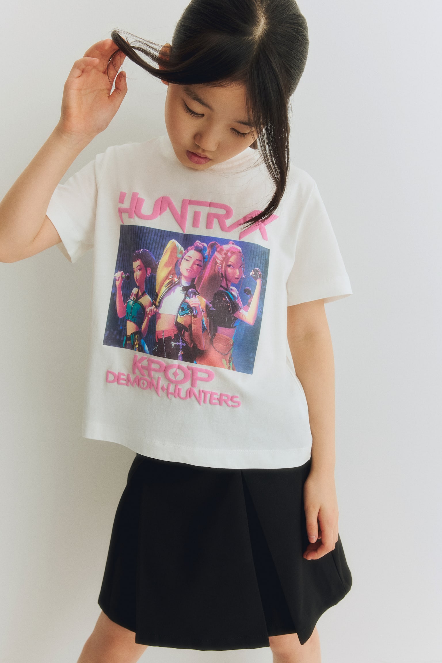 Print-motif cotton T-shirt - White/KPop Demon Hunters/Pink/Hello Kitty/Pink/Lilo & Stitch/Cream/Hello Kitty/Light pink/Lilo & Stitch/Light blue/Alice in Wonderland/Light turquoise/Aristocats/Light pink/Lilo & Stitch/Black/Lilo & Stitch - 5