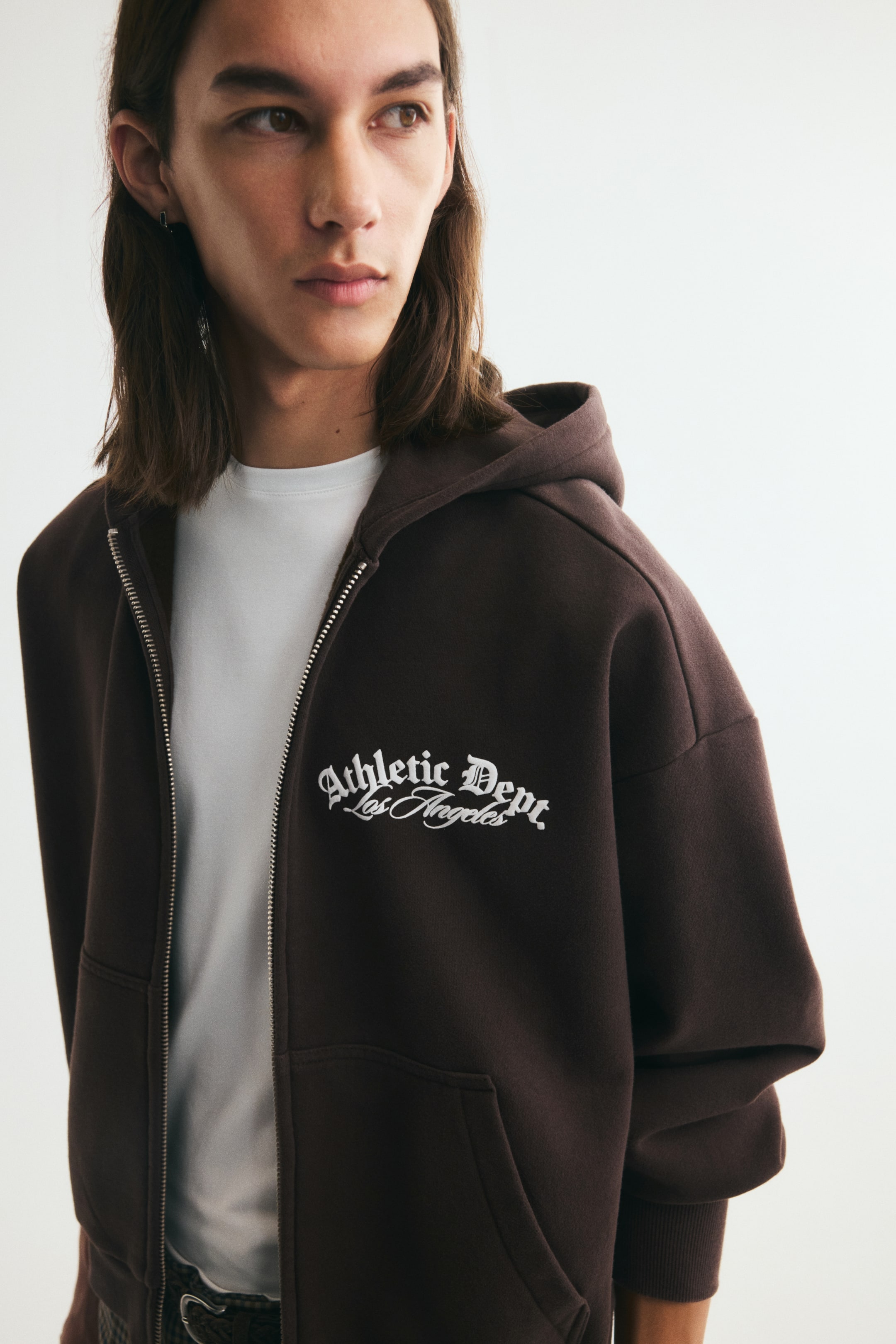 Veste imprimée grande taille avec capuche