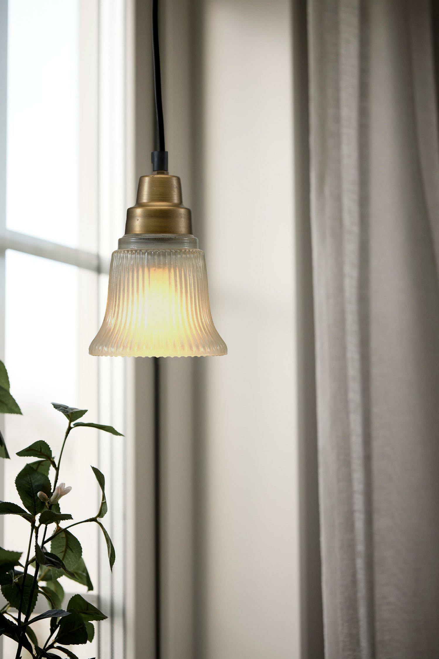 Emmi Fönsterlampa 12cm - Mässing/Gul/Grön
