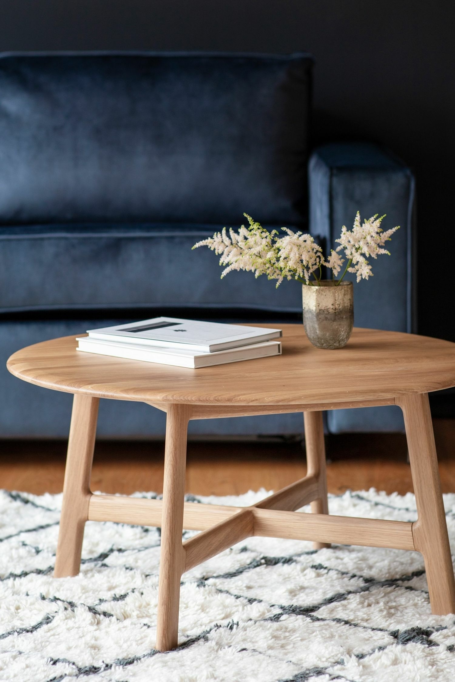 Wooden Round Coffee Table - Natural