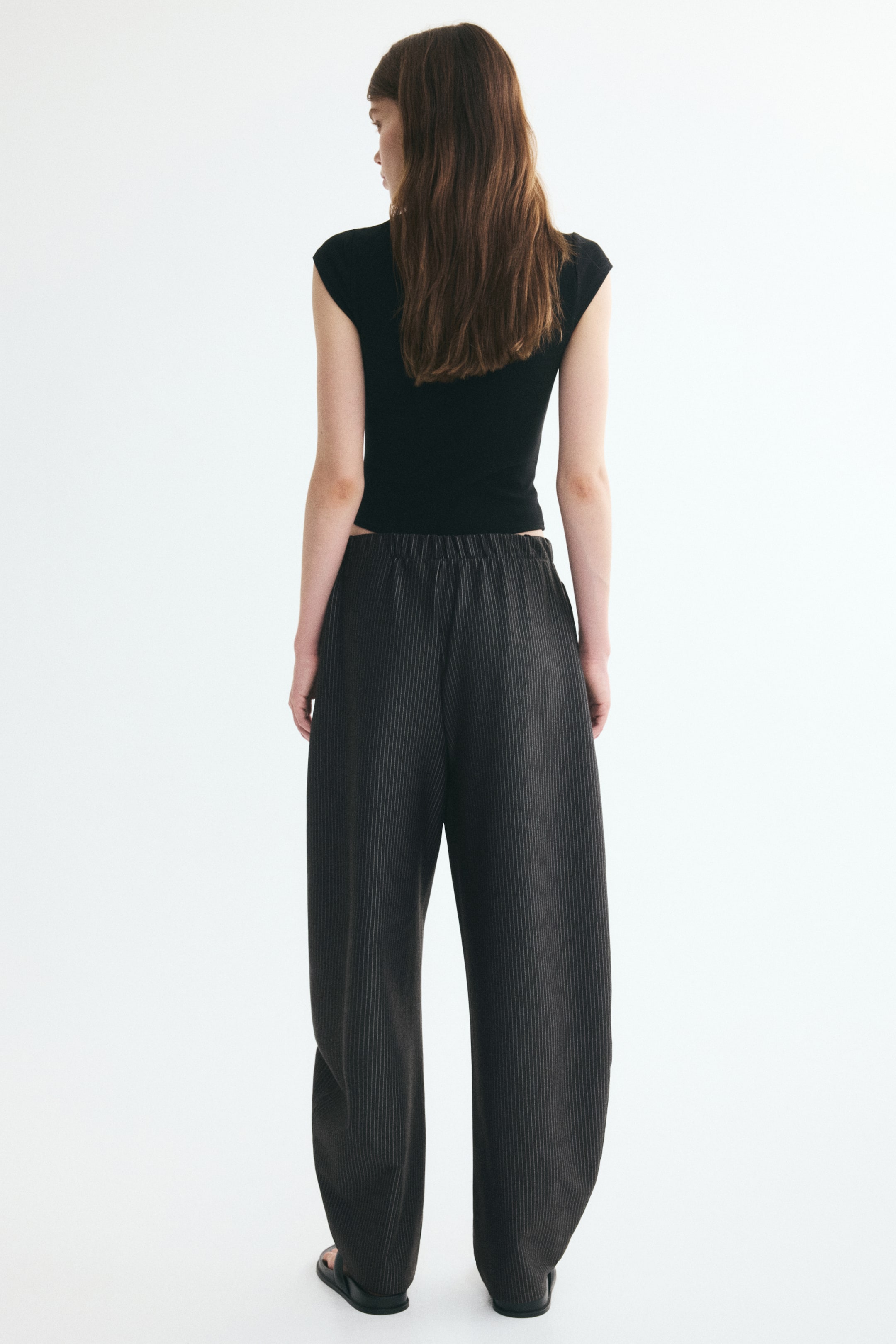 Ponte Barrel-Leg Pants