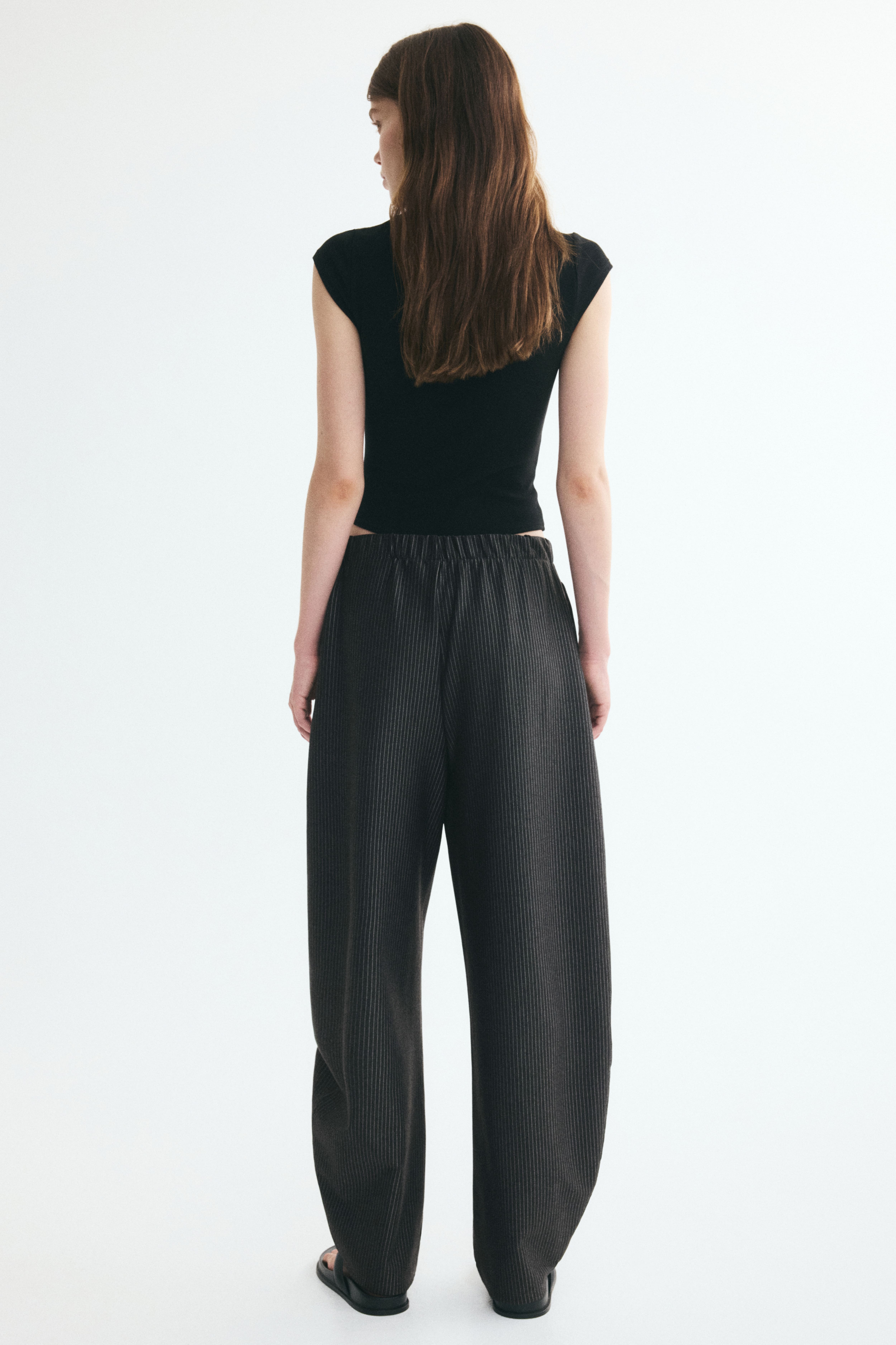 Ponte Barrel-Leg Pants