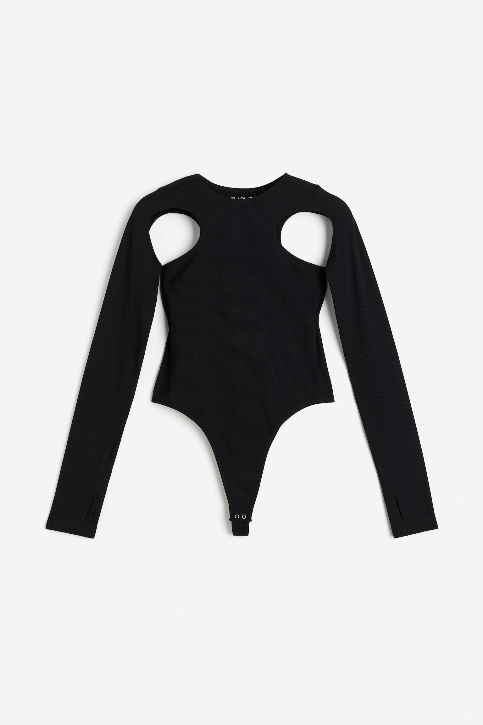 Cut Out Activewear Bodysuit In DryMove™ - Black/Black/Pattern - 1