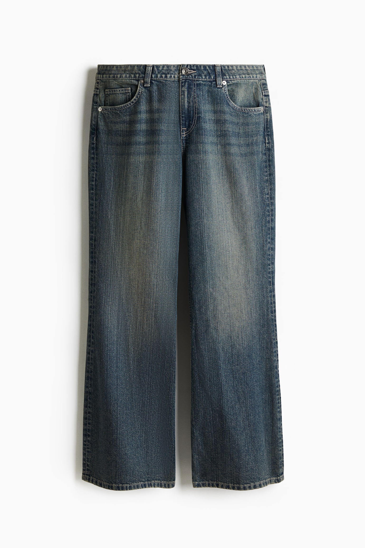 Baggy Flared Low Jeans - Denim blue/Black/Dark denim blue/Washed brown - 2