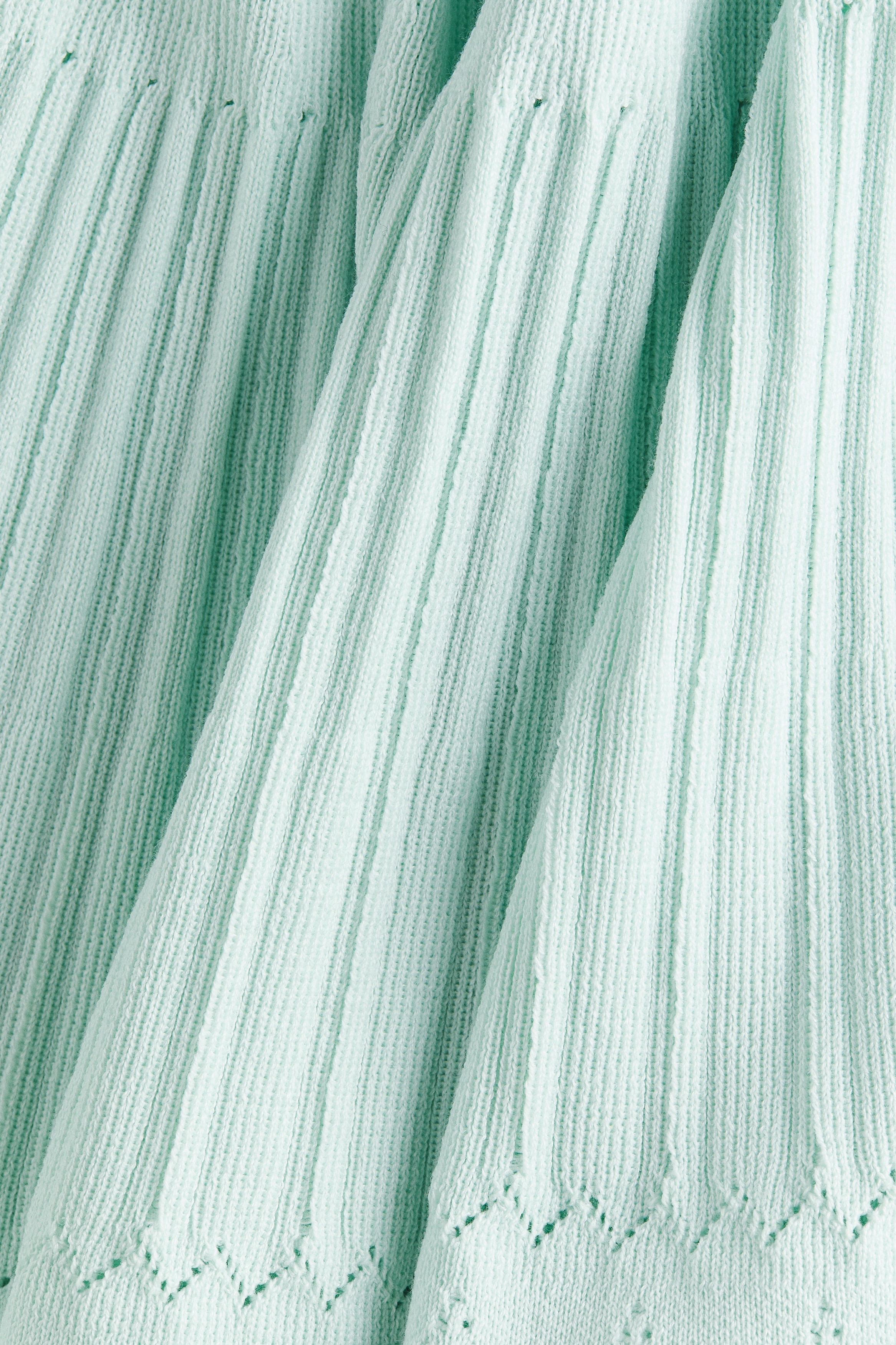 Knitted flared-skirt dress