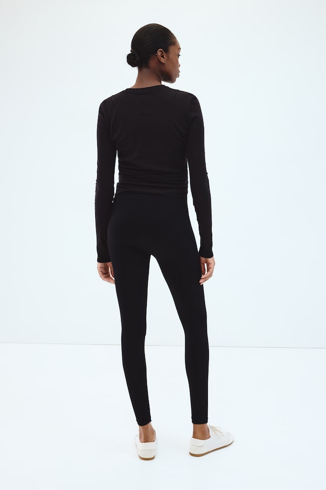 MAMA Seamless leggings - Black - 5