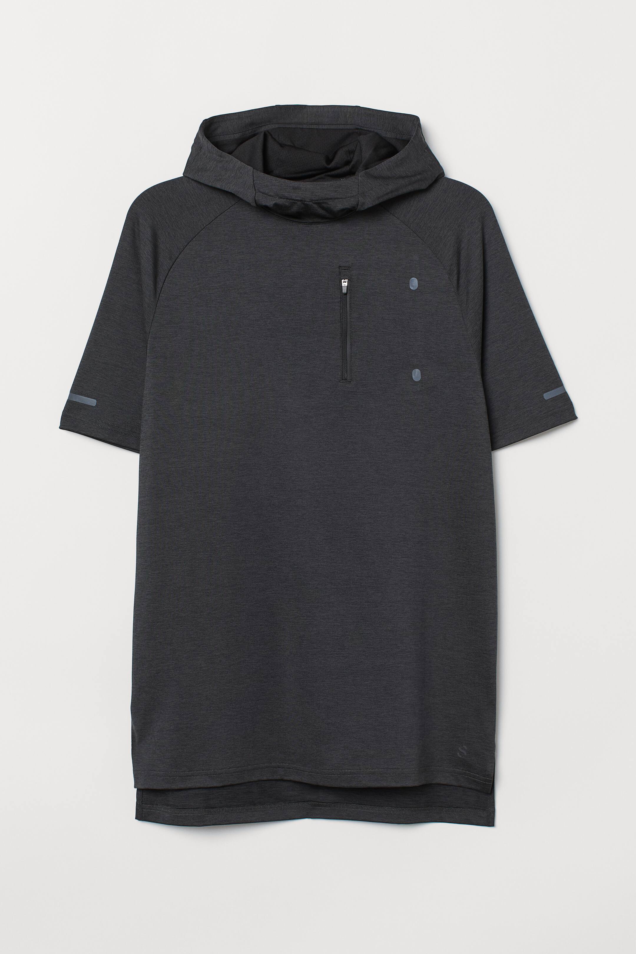 Größeres Bild ansehen: Kurzarm-Sportshirt - Dunkelgraumeliert - Men | H&M DE 1