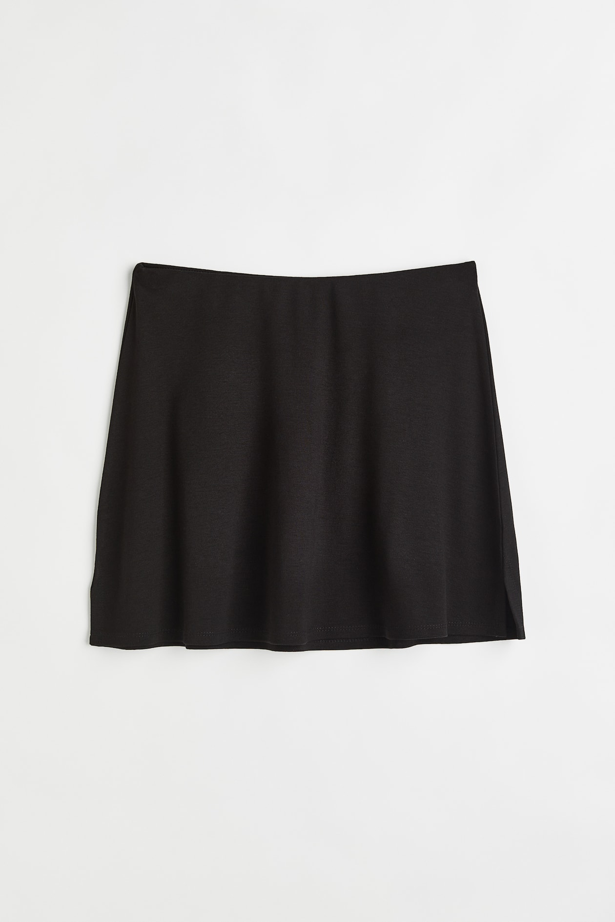 Flared Jersey Skirt - High waist - Short - Black - Ladies | H&M US