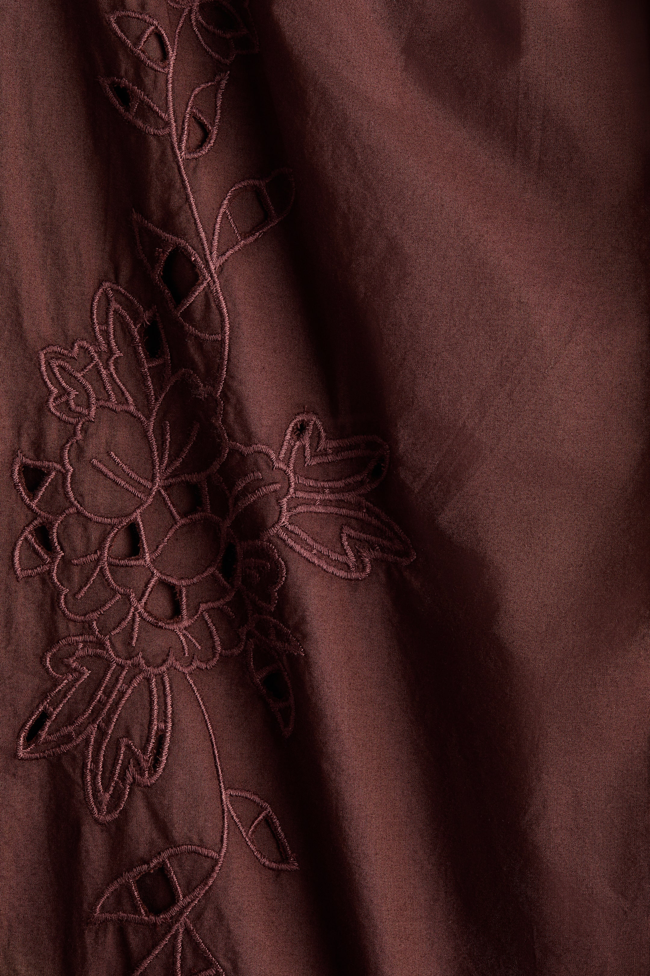 Eyelet-Embroidered Tie-Detail Pants