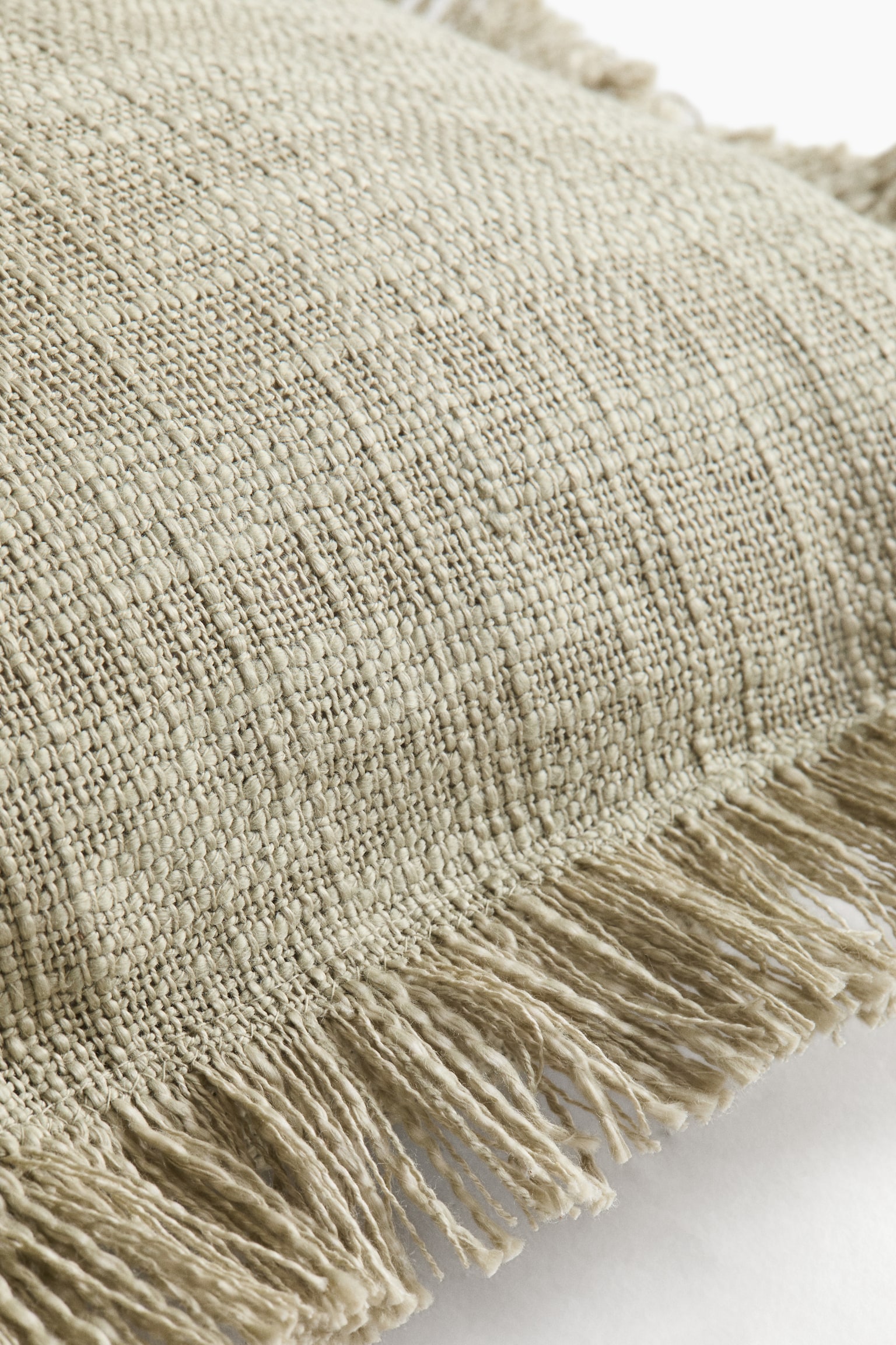 Slub weave cushion cover - Sage green/Light beige/Dusty orange/Bright blue - 4