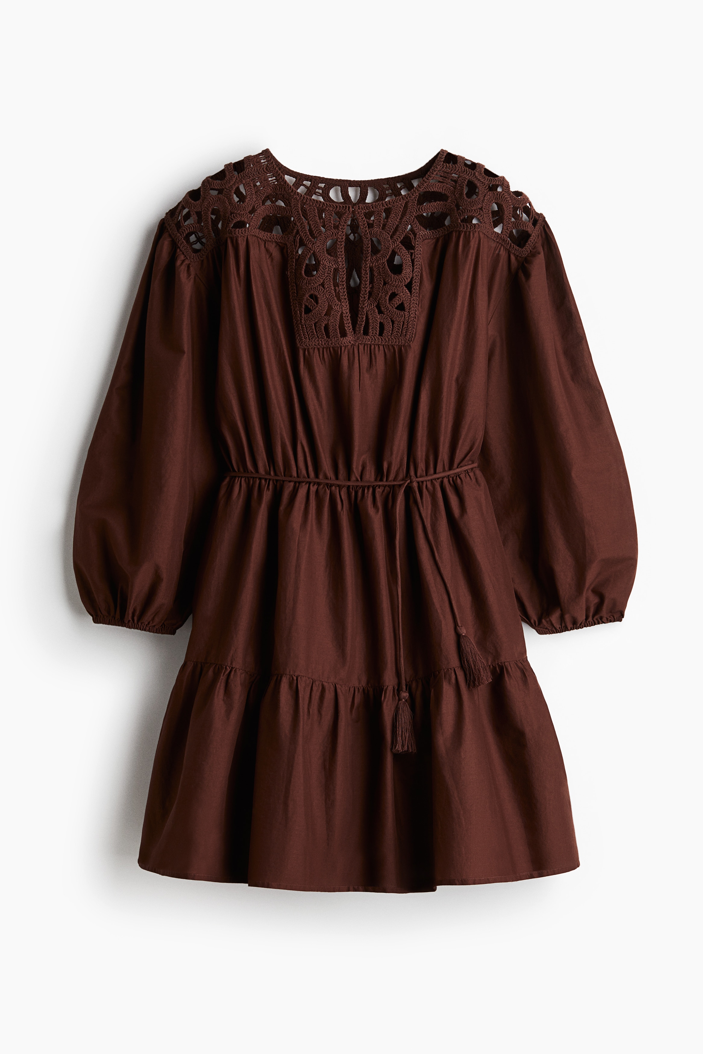 Jurk met gehaakte look