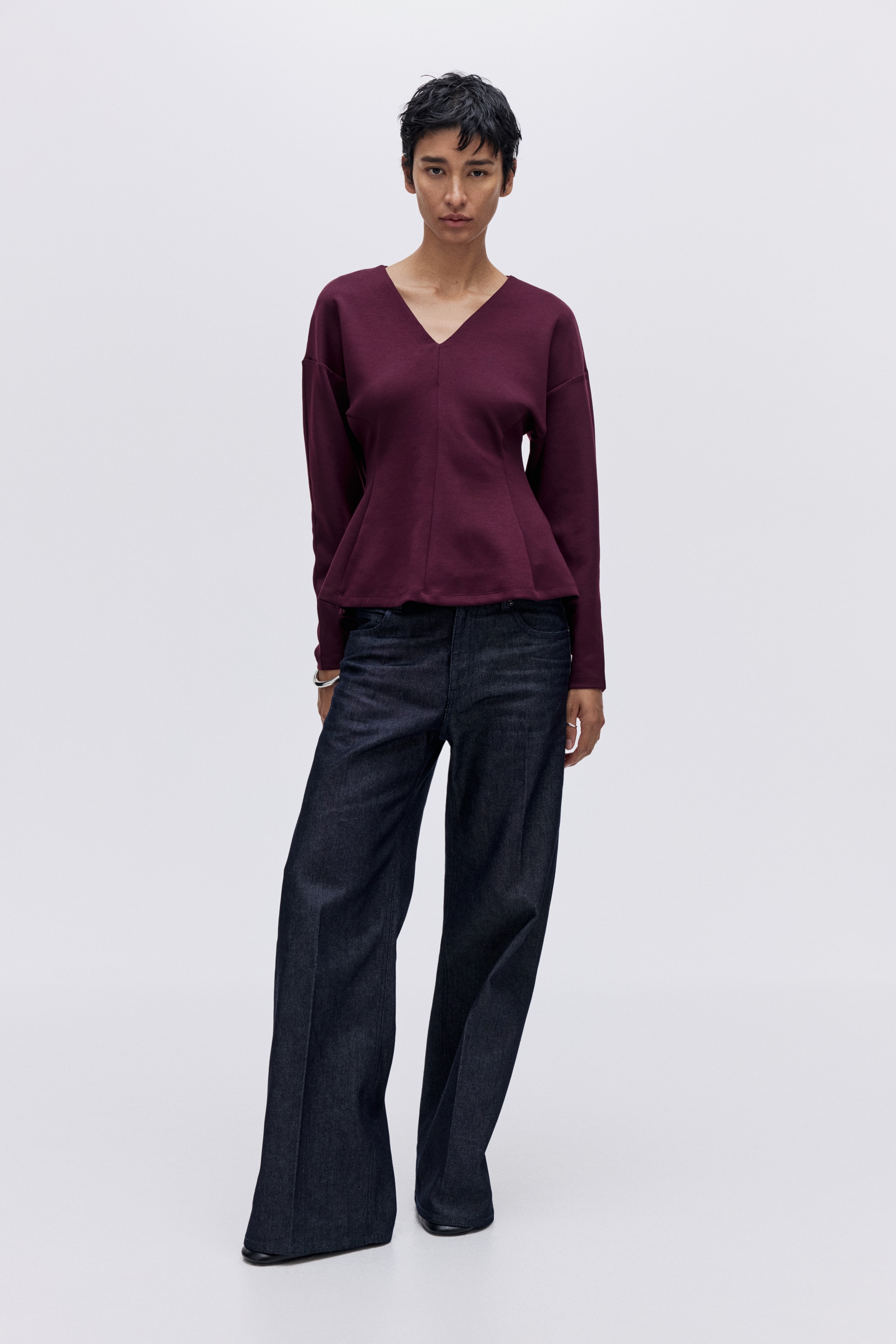 Waisted scuba top