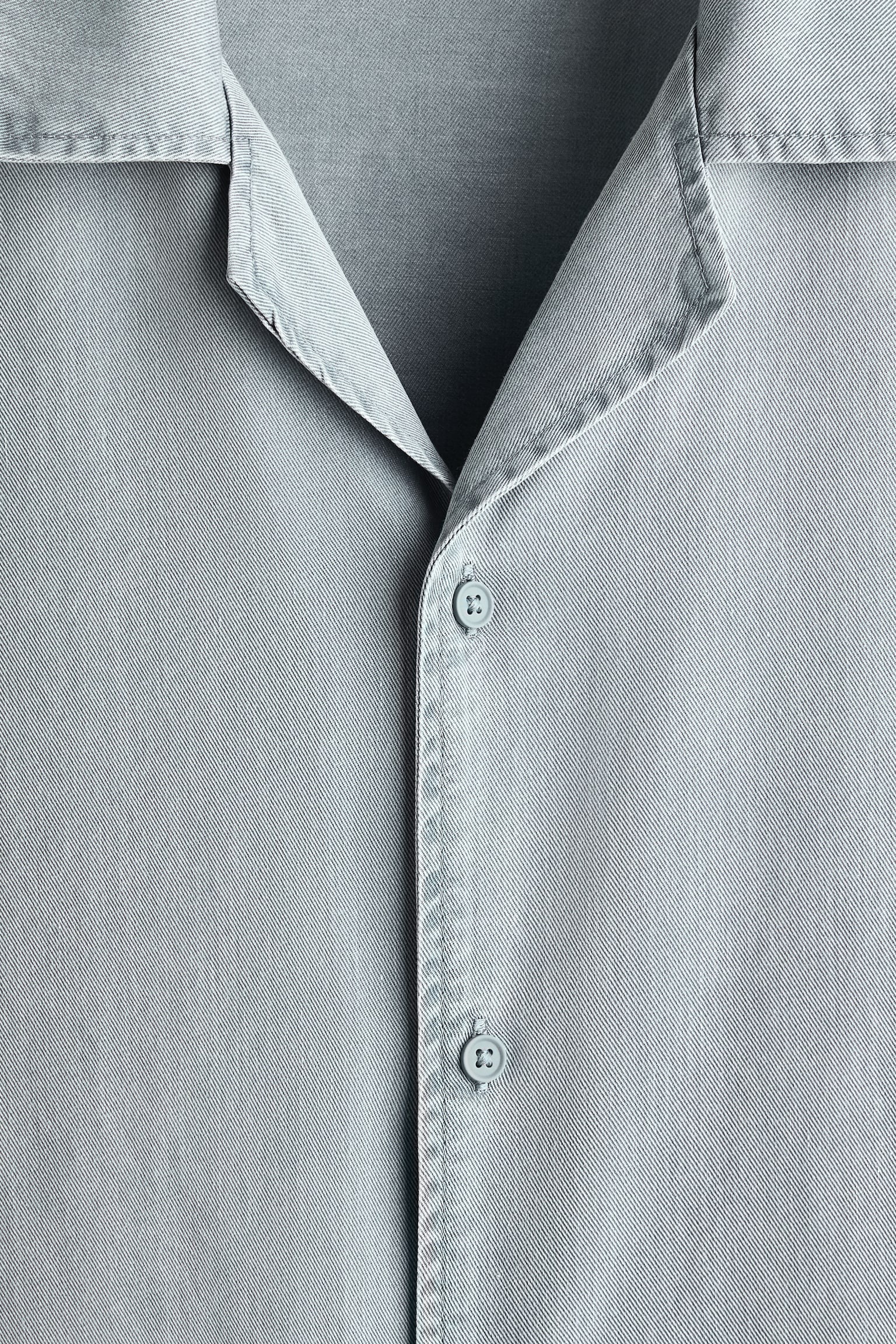 Loose Fit Resort shirt - Light denim blue/Denim grey/Dark pink - 3