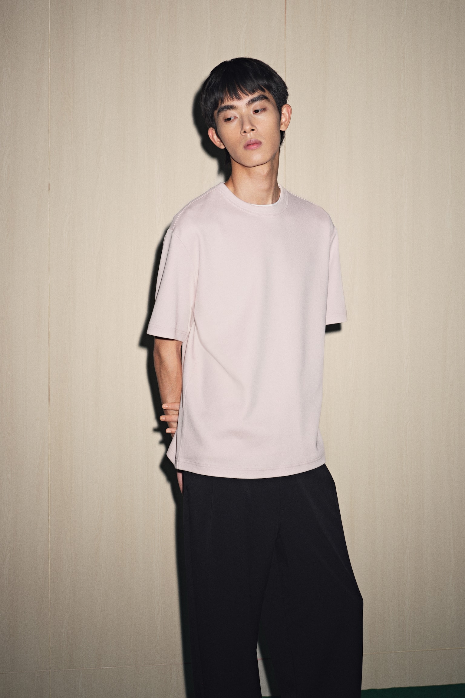 寬鬆剪裁T恤 - 粉紅色/黑色 - 7