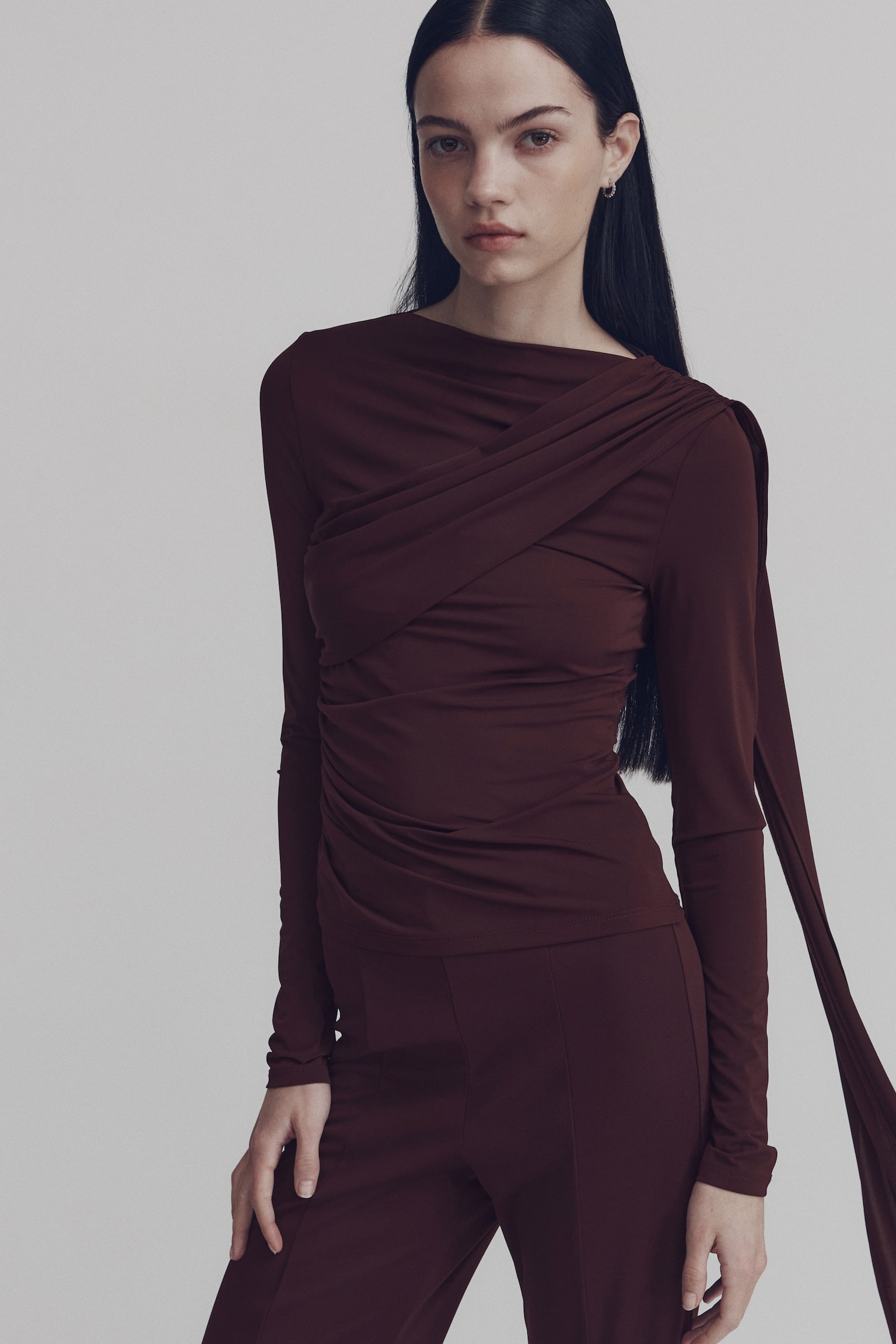 Haut froncé - Bourgogne/Noir/Marine - 3